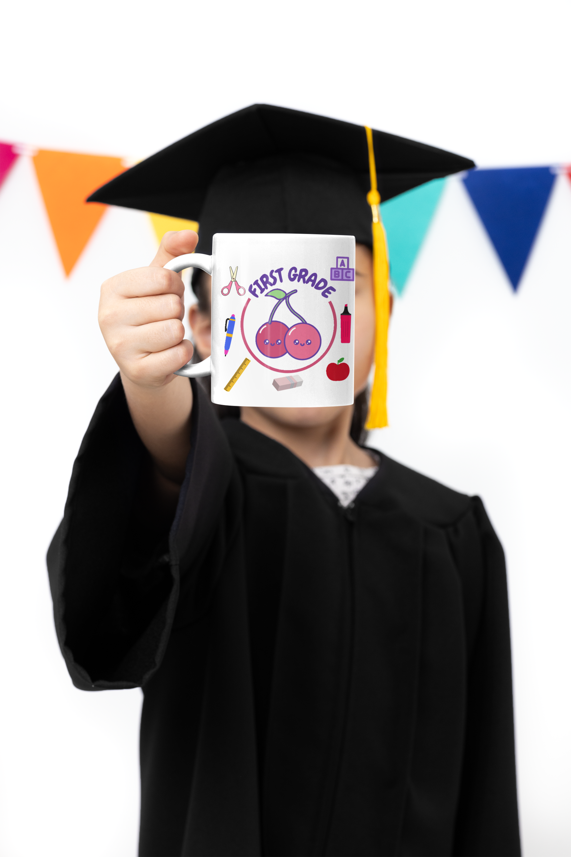  First Grade School Vibes Ceramic Mug for Teachers, Back to School Gift, Classroom Decor, Teacher Appreciation, Educational Drinkware product thumbnail image