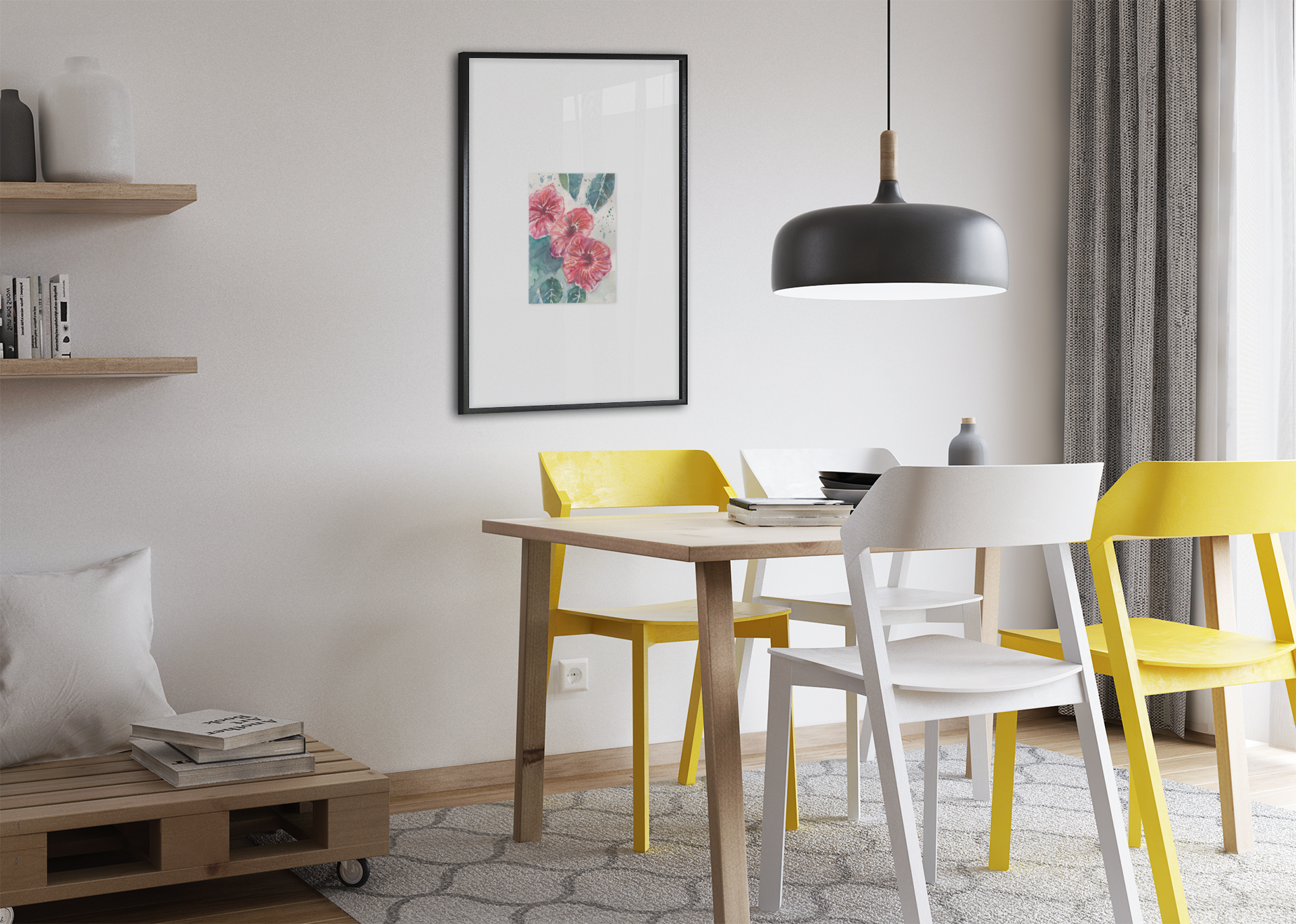 "Morning Bloom" Hibiscus in full bloom, painted in vibrant watercolor with morning light alive in every petal. product thumbnail image "Morning Bloom" Hibiscus in full bloom, painted in vibrant watercolor with morning light alive in every petal. product thumbnail image