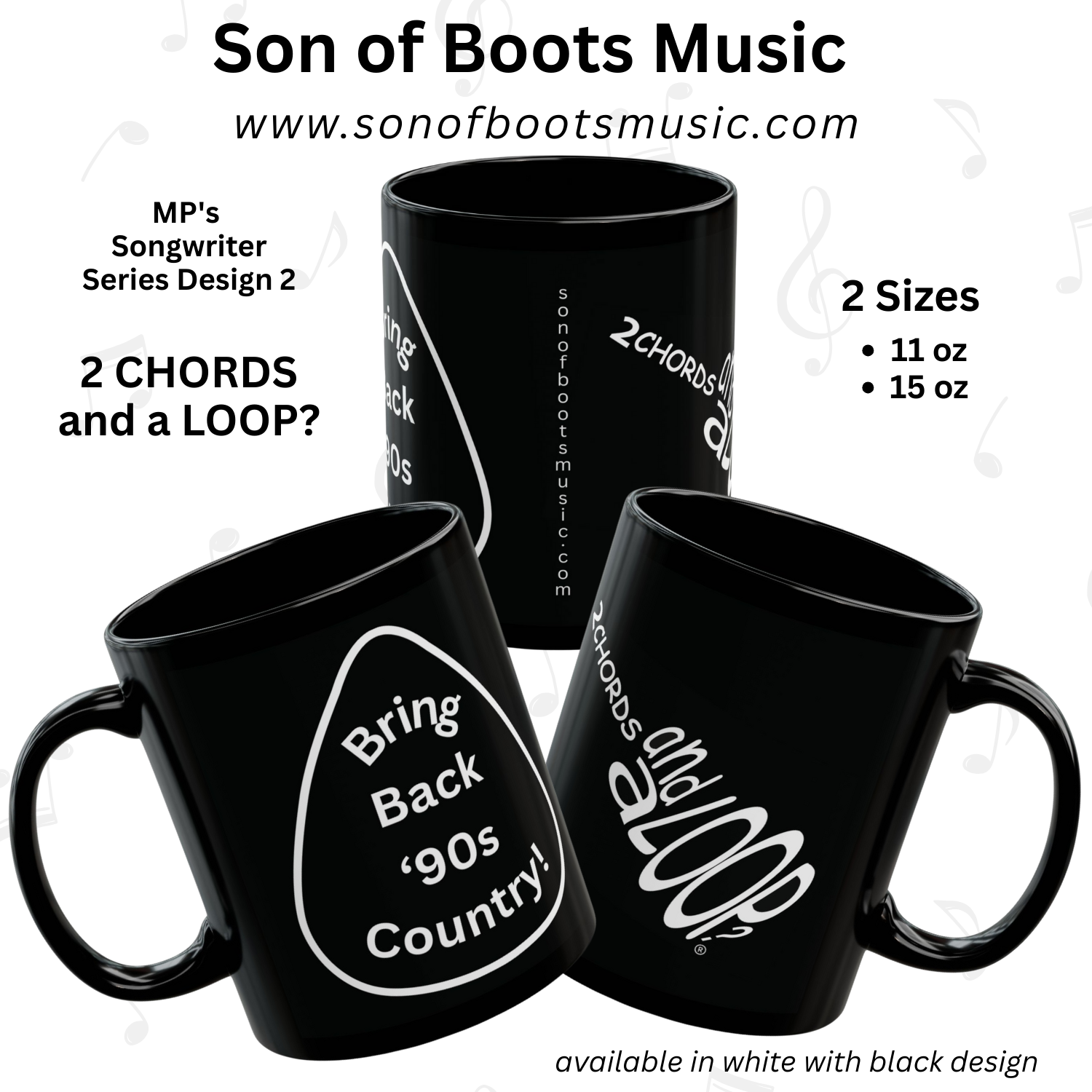 MP's Songwriter Series 2: Whether a songwriter or music lover - if you are displeased with today's country music - then EXPRESS it with this mug! 