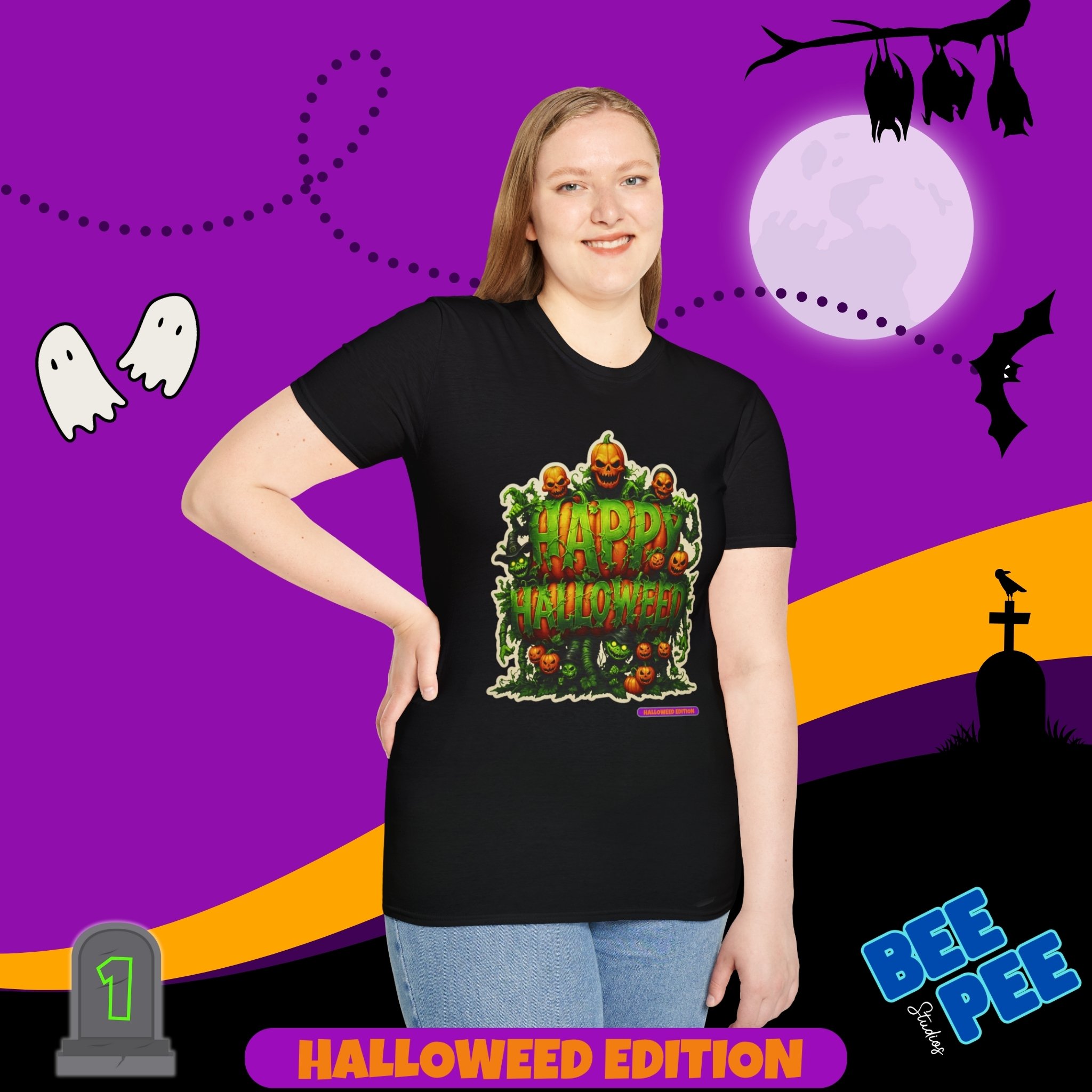  'Happy Halloweed ' Graphic, Unisex T-Shirt - 'Happy Halloweed Edition' #1 product thumbnail image