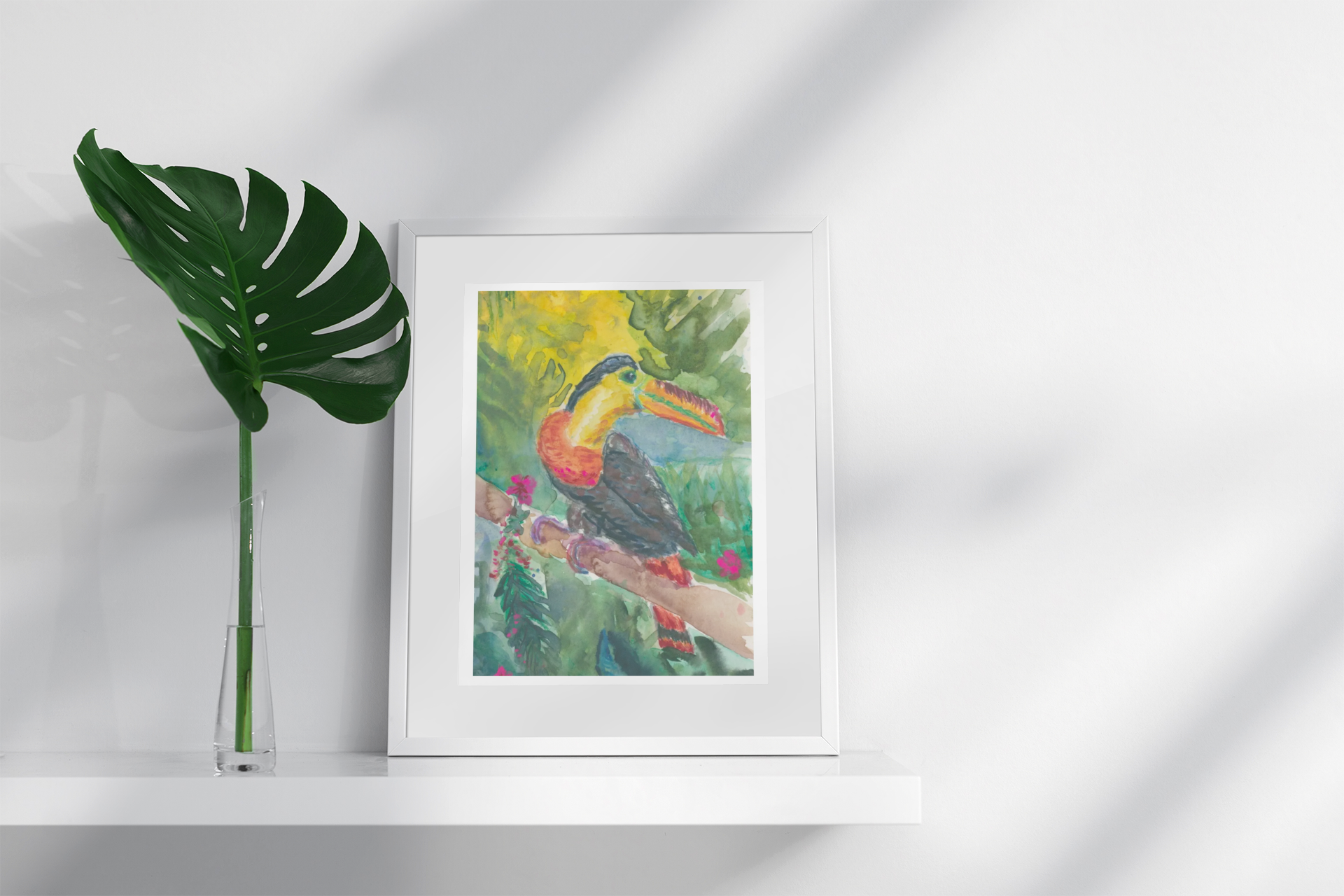 "Troublesome Toucan“ The cheekiest bird in the jungle — bold, bright, and fully aware of its own charm product thumbnail image "Troublesome Toucan“ The cheekiest bird in the jungle — bold, bright, and fully aware of its own charm product thumbnail image