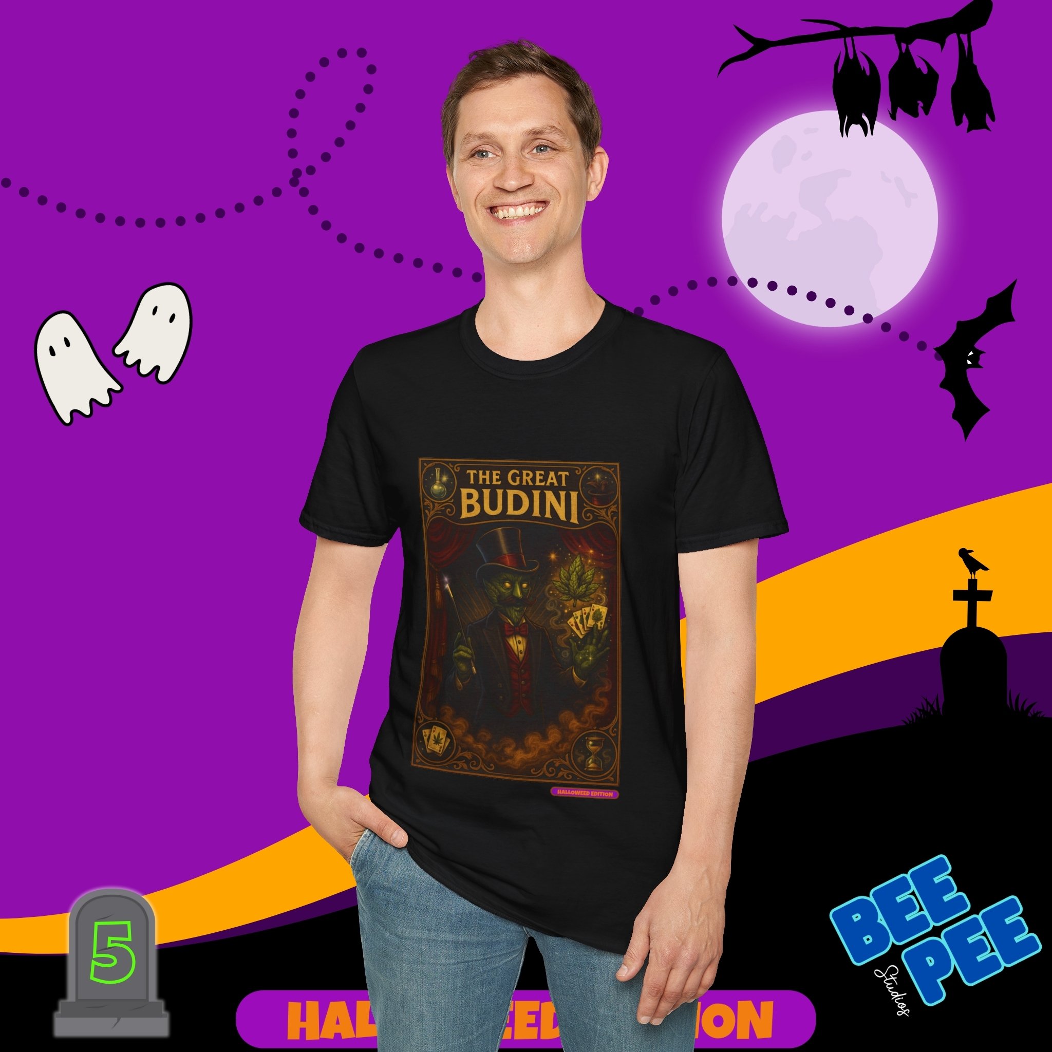  'The Great Budini' Graphic, T-Shirt - 'Happy Halloweed Edition' #5  product thumbnail image