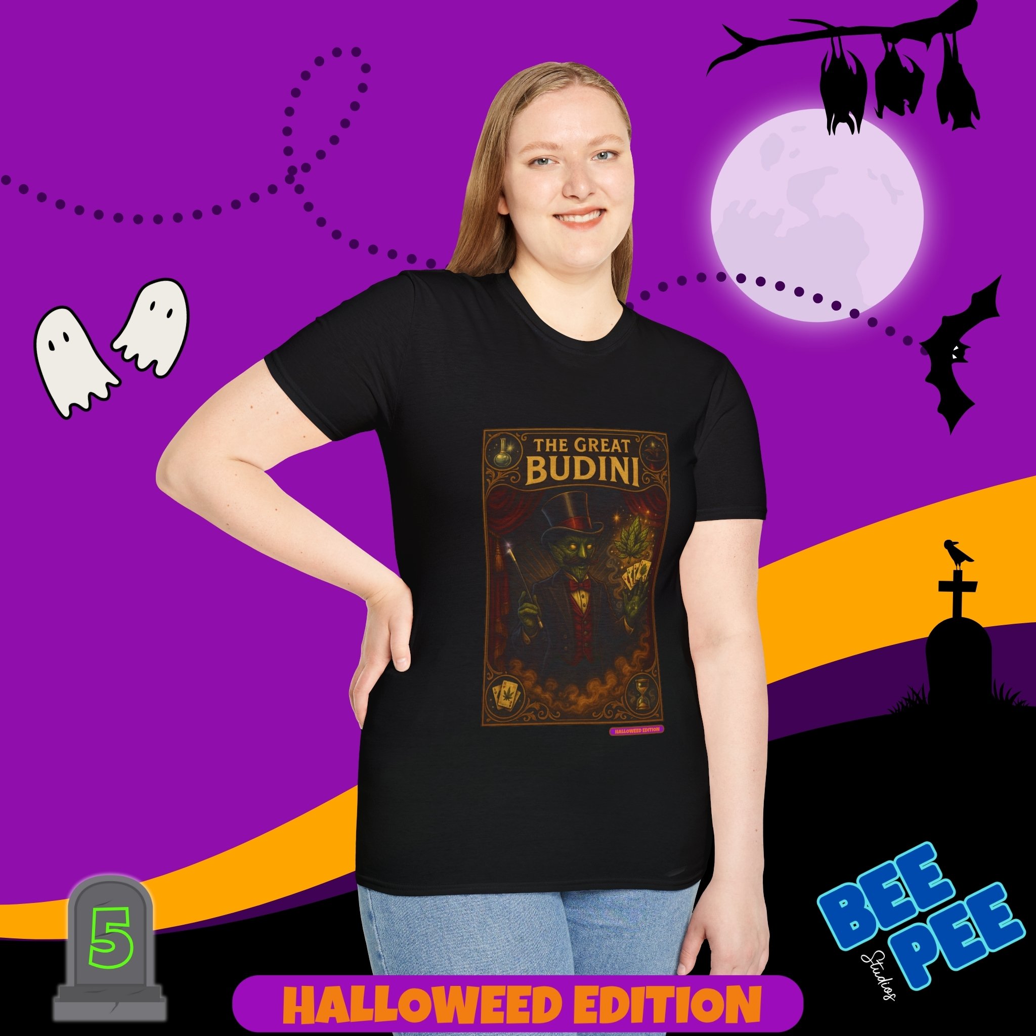  'The Great Budini' Graphic, T-Shirt - 'Happy Halloweed Edition' #5  product thumbnail image