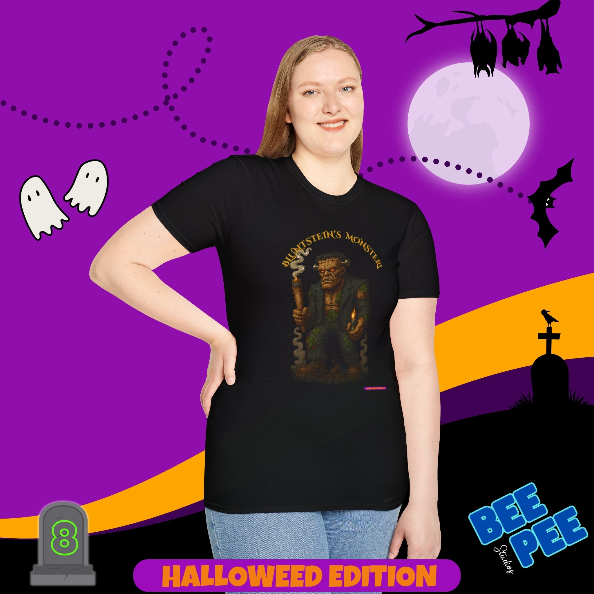 'BluntSteins Monster' T-Shirt - 'Happy Halloweed Edition' #8 product thumbnail image 'BluntSteins Monster' T-Shirt - 'Happy Halloweed Edition' #8 product thumbnail image