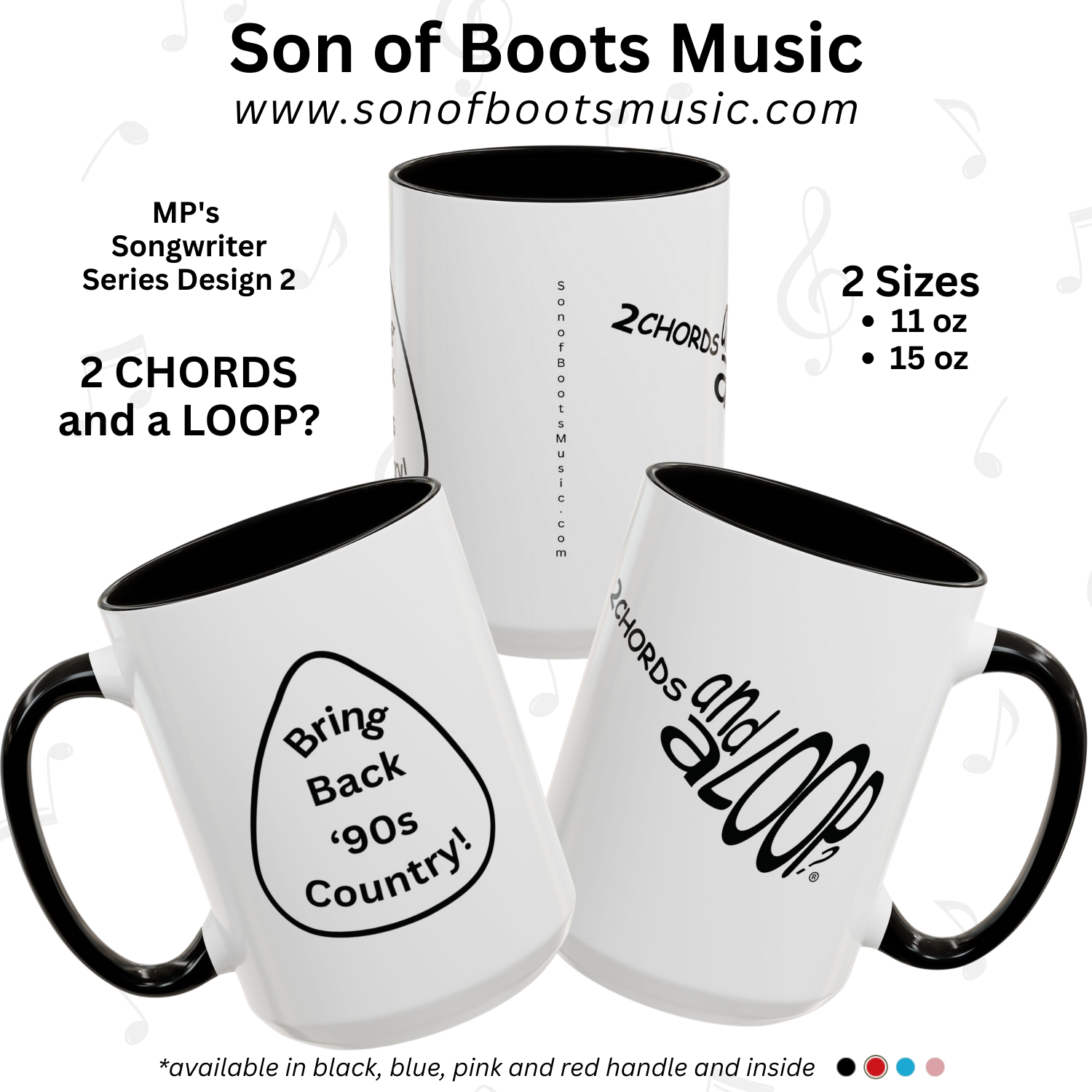 MP's Songwriter Series 2: Whether a songwriter or music lover - if you are displeased with today's country music - then EXPRESS it with this mug!   product thumbnail image