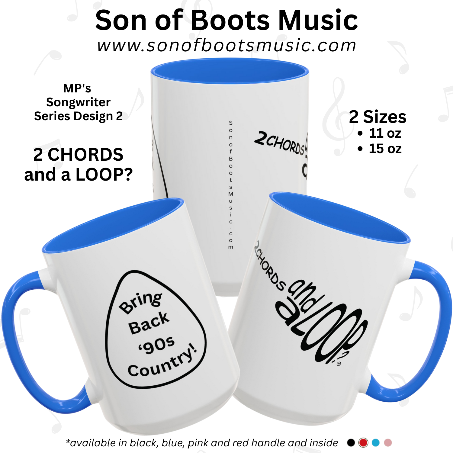 MP's Songwriter Series 2: Whether a songwriter or music lover - if you are displeased with today's country music - then EXPRESS it with this mug!   product thumbnail image
