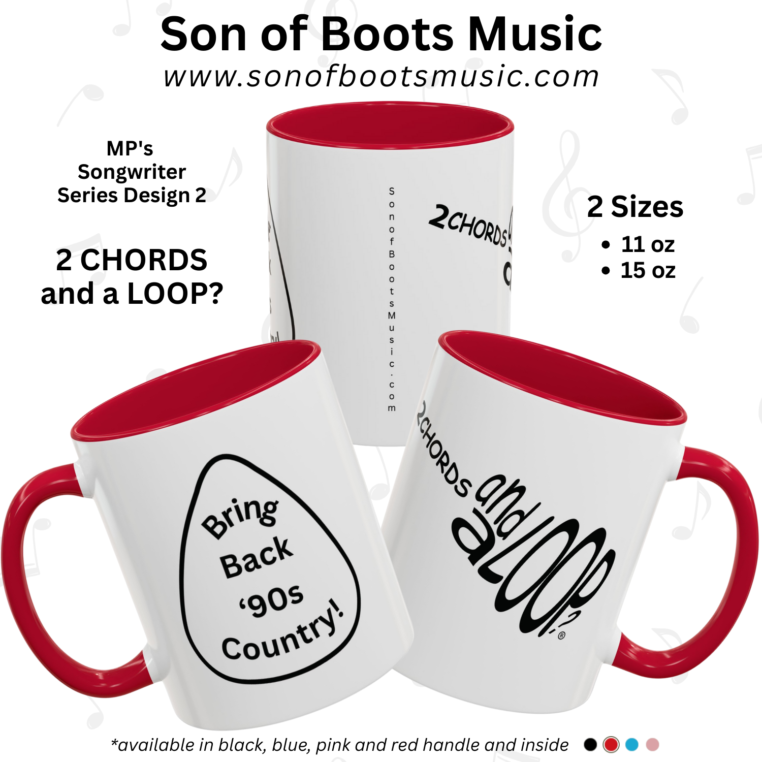 MP's Songwriter Series 2: Whether a songwriter or music lover - if you are displeased with today's country music - then EXPRESS it with this mug!   product thumbnail image