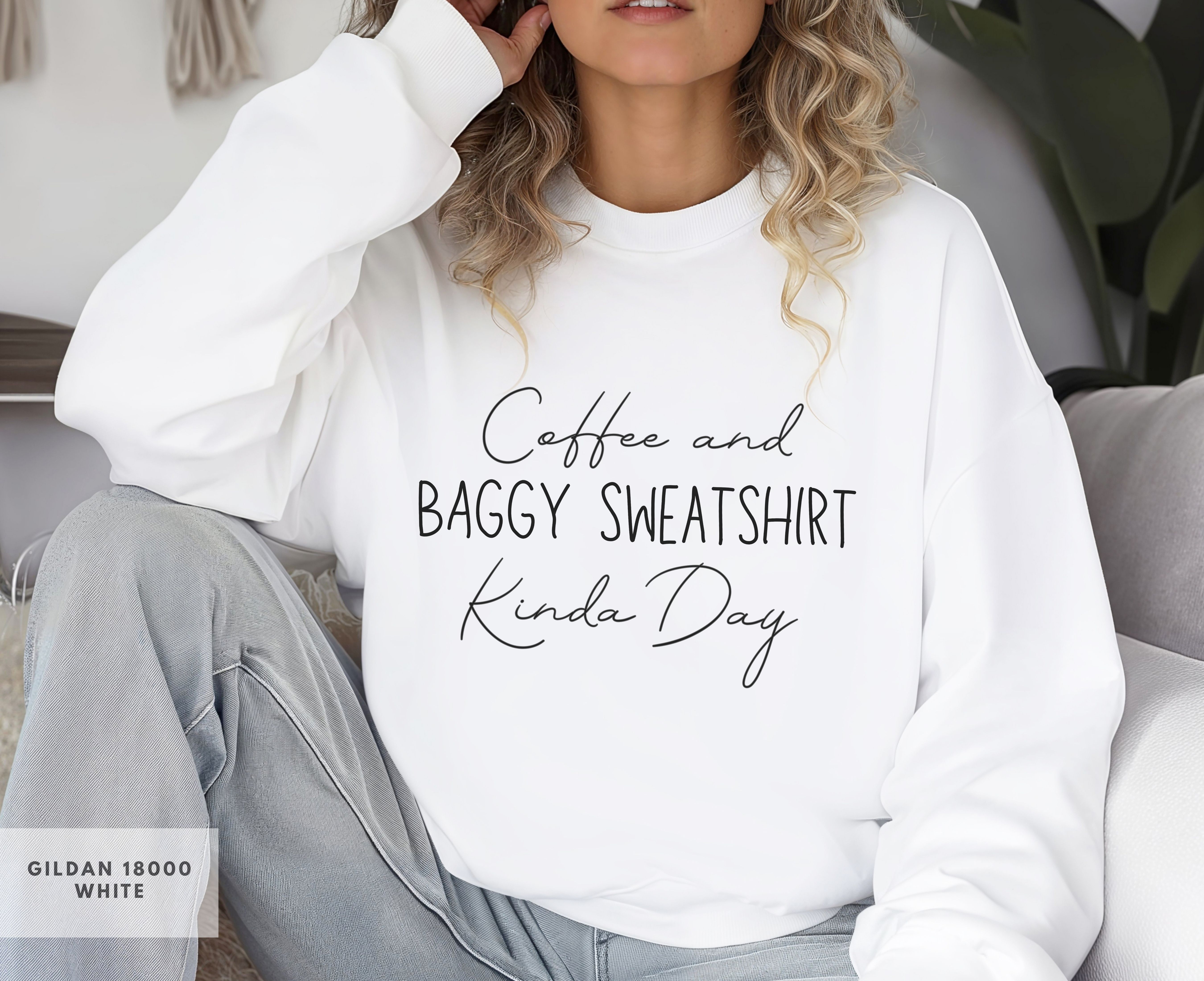 Coffee Baggy Fall sweatshirt, Minimalist Text Design, Gift for Her, Gift for Coffee Lovers, Teachers, students product thumbnail image Coffee Baggy Fall sweatshirt, Minimalist Text Design, Gift for Her, Gift for Coffee Lovers, Teachers, students product thumbnail image