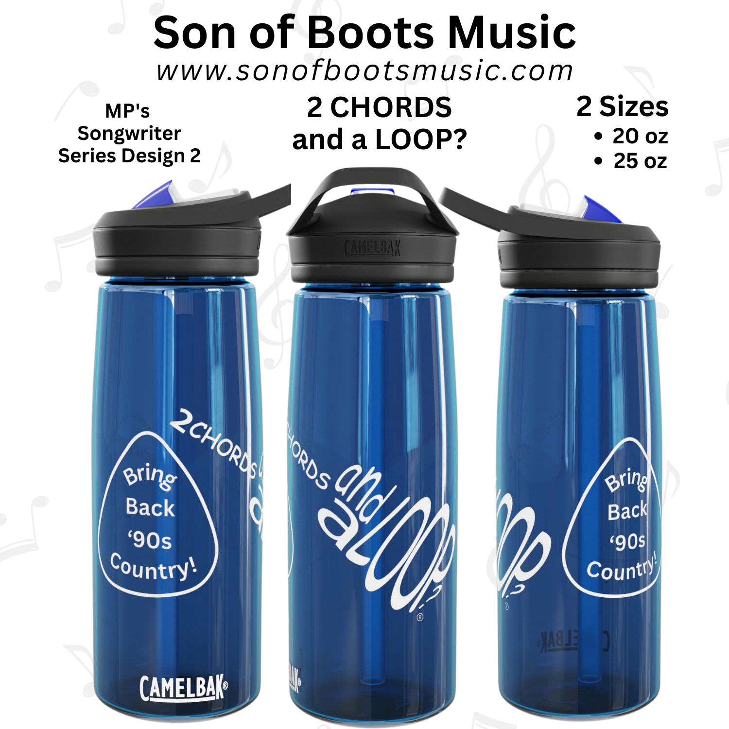 MP's Songwriter Series 2: Whether a songwriter or music lover - if you are displeased with today's country music - then EXPRESS it with this water bottle! 