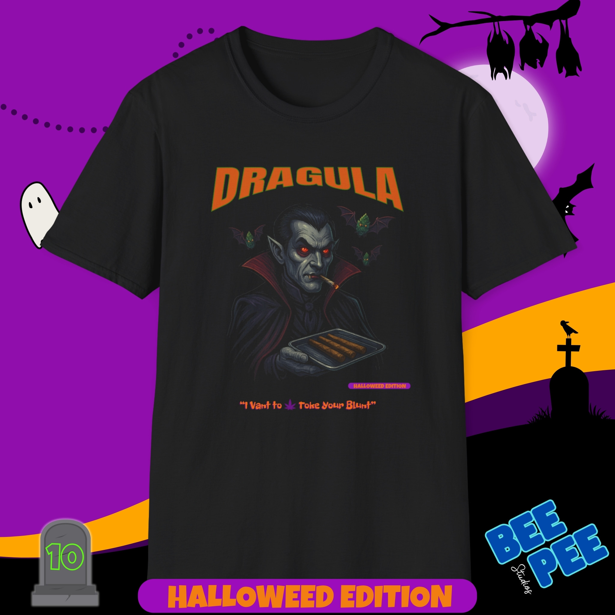 'Dragula' Graphic, T-Shirt - 'Happy Halloweed Edition' #10 product thumbnail image 'Dragula' Graphic, T-Shirt - 'Happy Halloweed Edition' #10 product thumbnail image