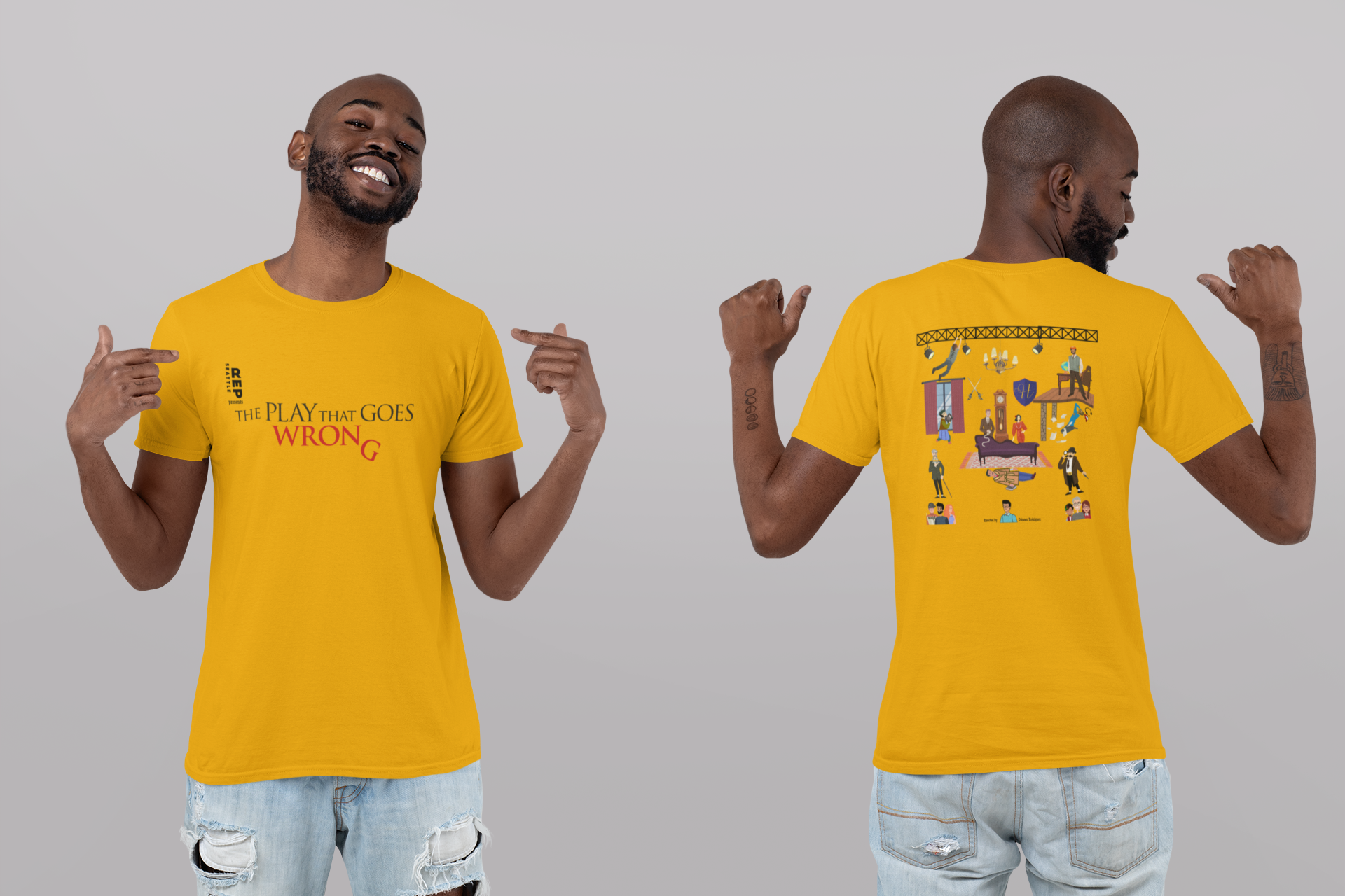 The Play That Goes Wrong Seattle Rep Cotton Crew Tee product thumbnail image