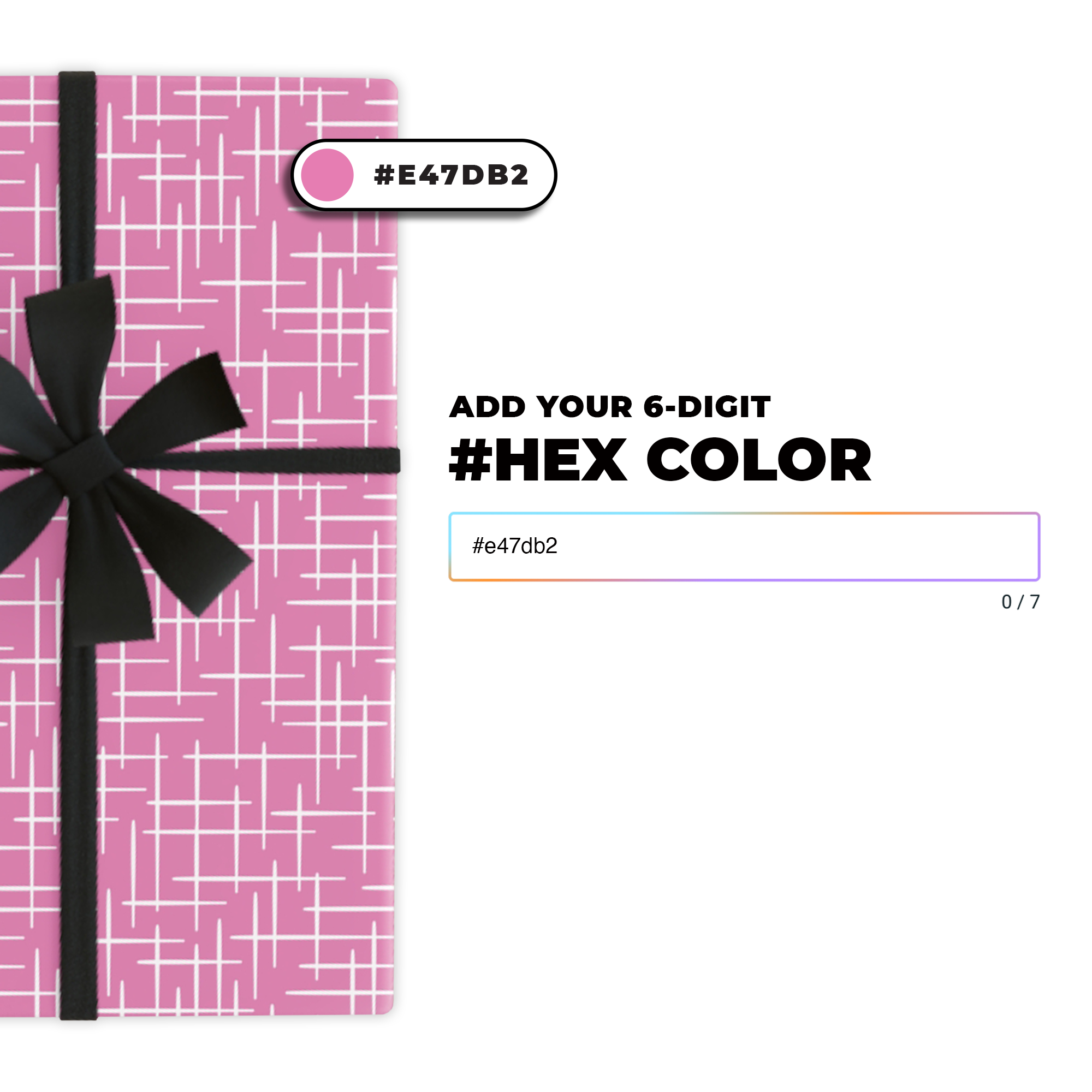 Cabana Bamboo Gift Wrap in Your Custom Color product thumbnail image