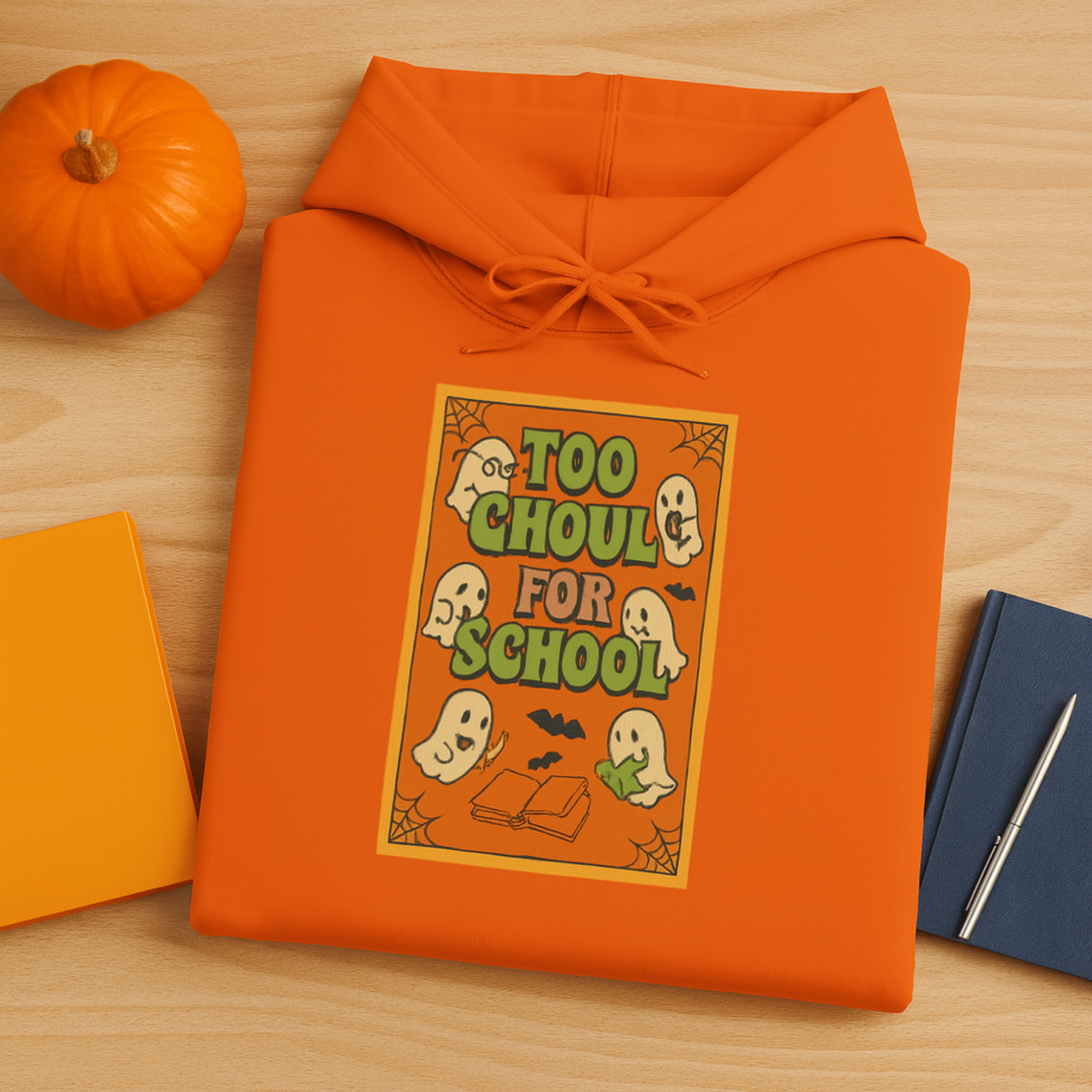 Youth Halloween Hoodie Too Ghoul for School Kids Sweatshirt | Spooky Fall Back to School Clothing product thumbnail image Youth Halloween Hoodie Too Ghoul for School Kids Sweatshirt | Spooky Fall Back to School Clothing product thumbnail image