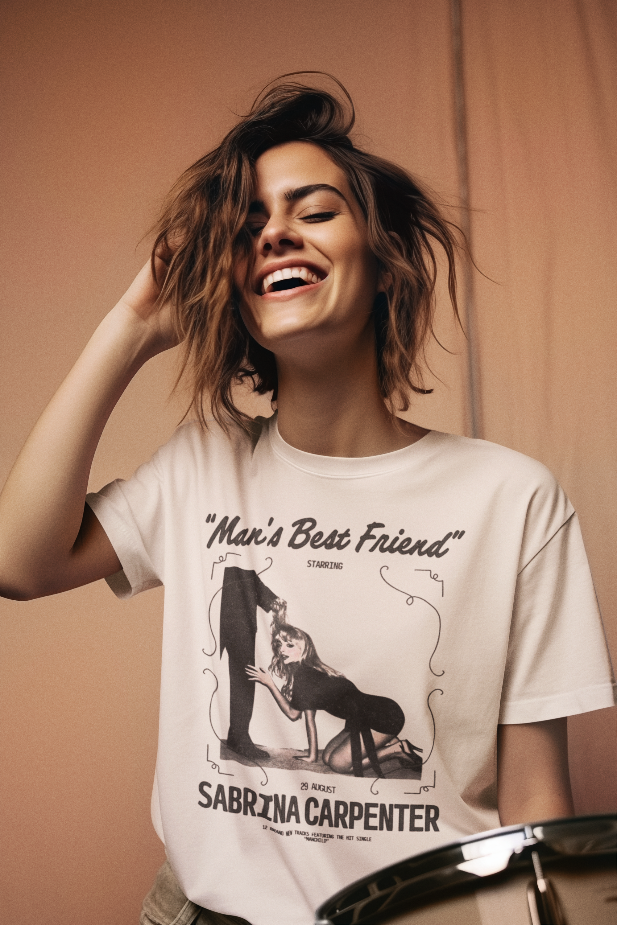 Sabrina Carpenter Inspired Unisex Garment-Dyed T-shirt, Pop Culture Tee, Music Lover Gift, Casual Fashion, Graphic T-shirt