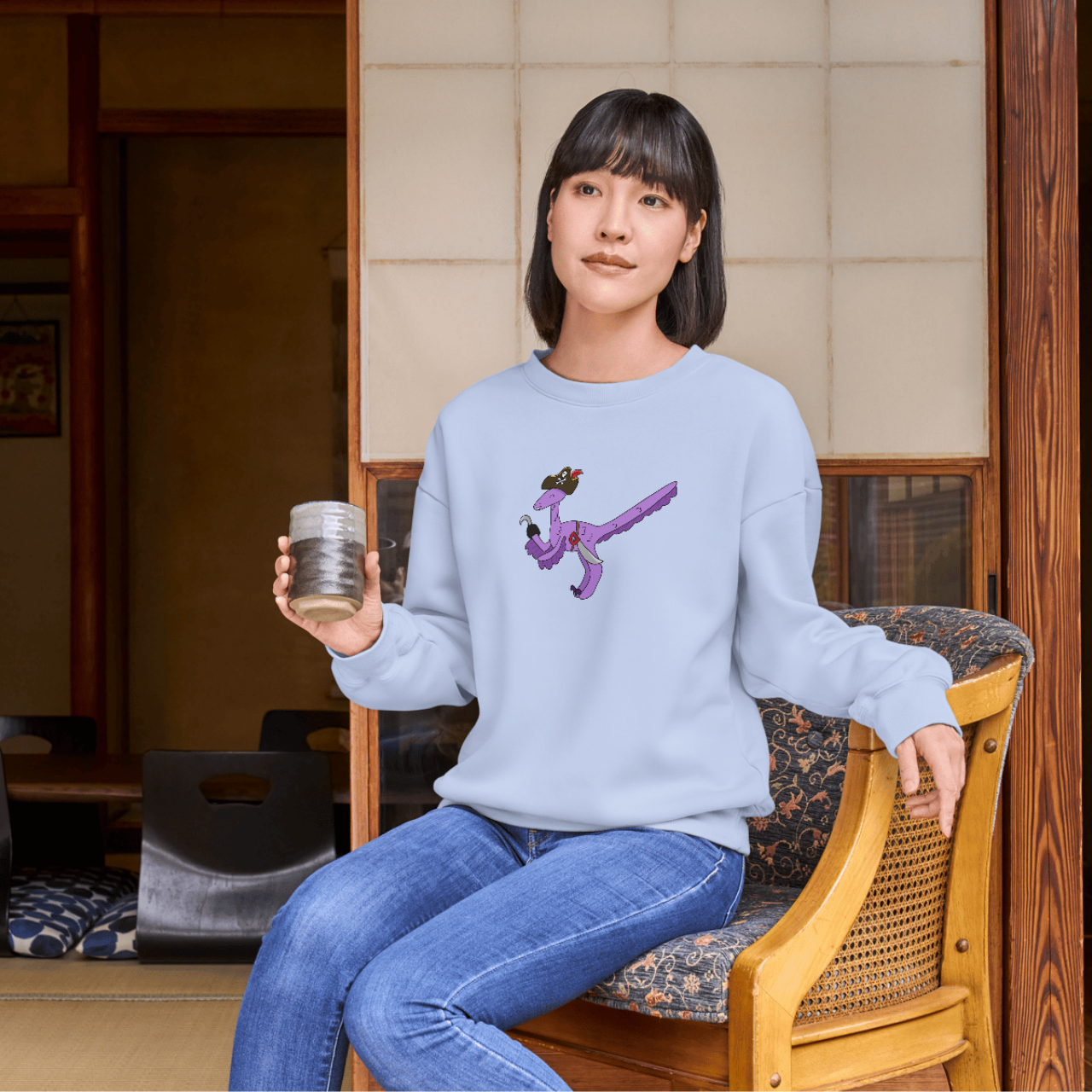 Fastest Pirate on the Sea Heavy Blend™ Crewneck Sweatshirt Fastest Pirate on the Sea Heavy Blend™ Crewneck Sweatshirt