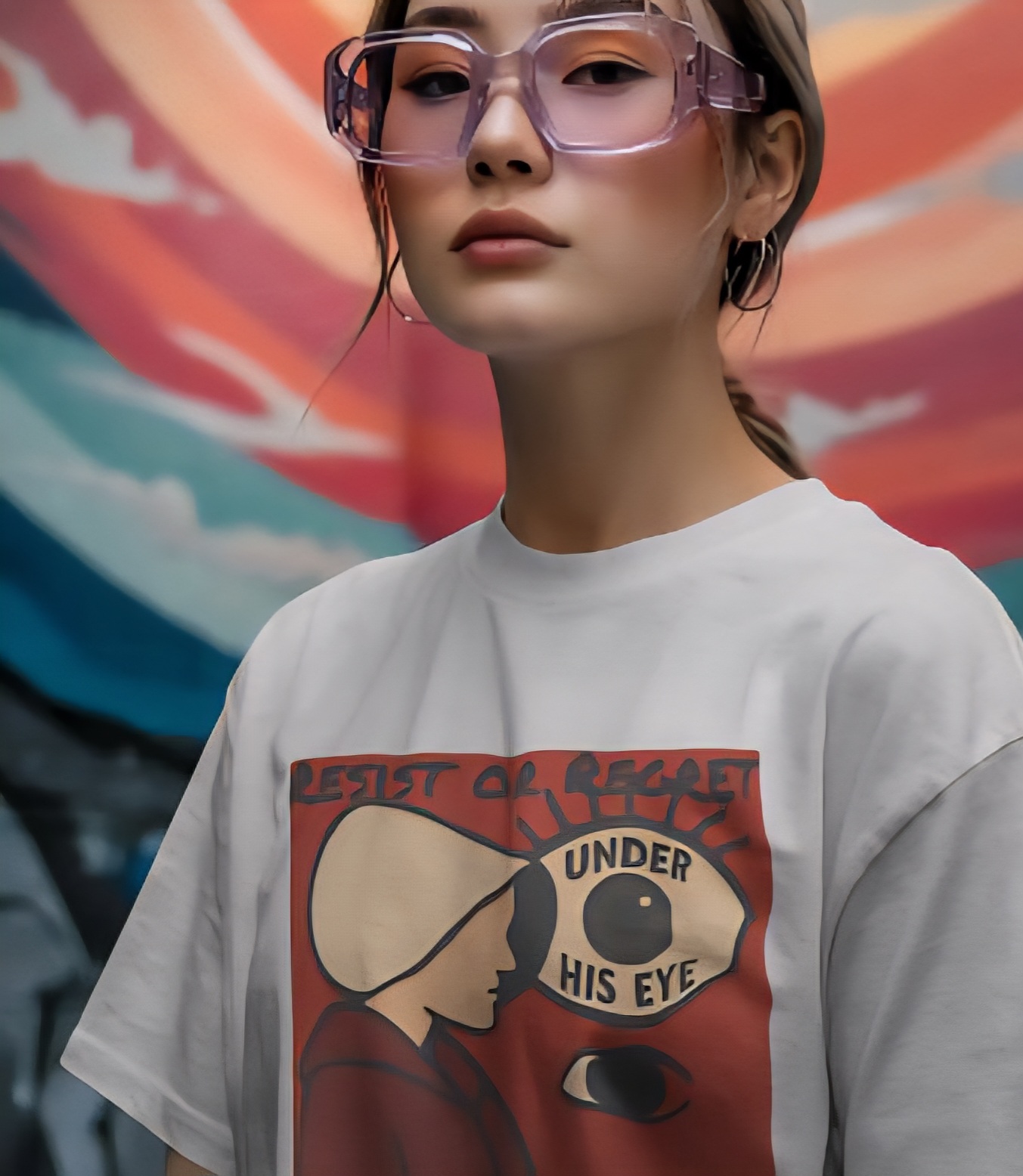 Handmaids tale, protest, gilead, Boho Crop Tee, Trendy Graphic Top, Festival Wear, Casual Style, Gift for Music Lovers product thumbnail image Handmaids tale, protest, gilead, Boho Crop Tee, Trendy Graphic Top, Festival Wear, Casual Style, Gift for Music Lovers product thumbnail image