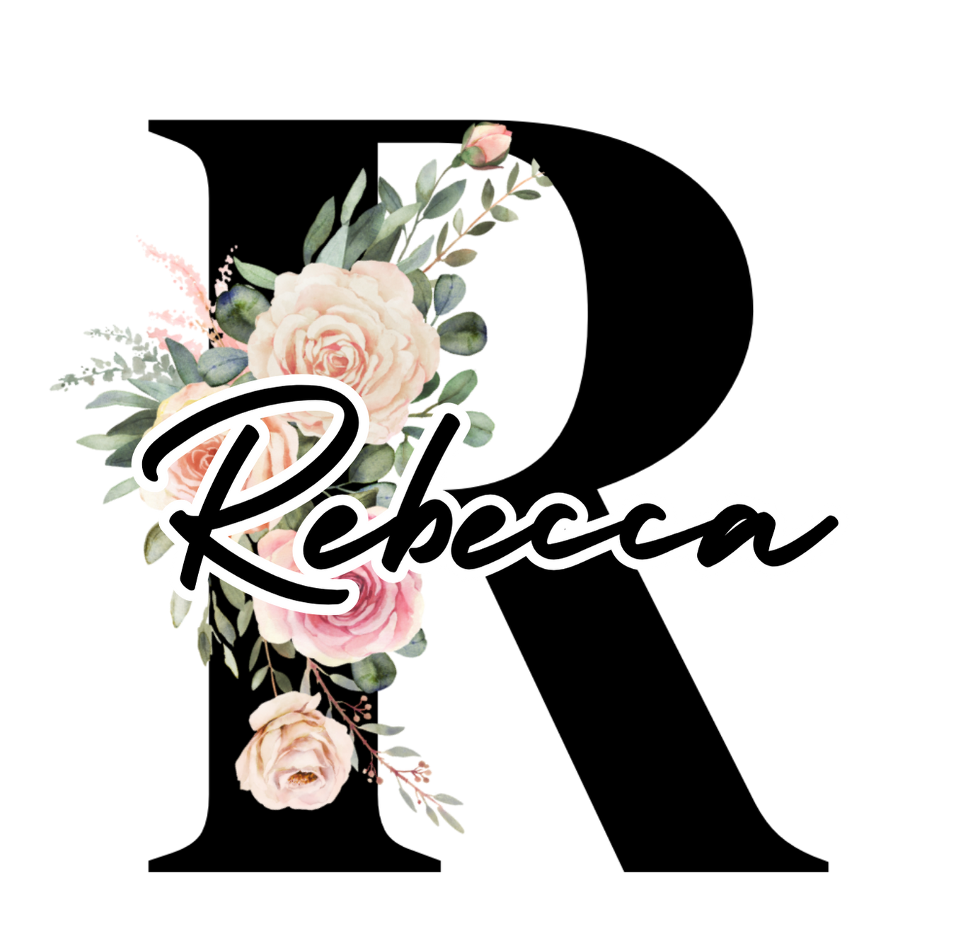 Personalized Floral Initial Coffee Mug | Custom Name Cup | Gift for Her | Birthday, Wedding, Mother's Day, Housewarming product thumbnail image