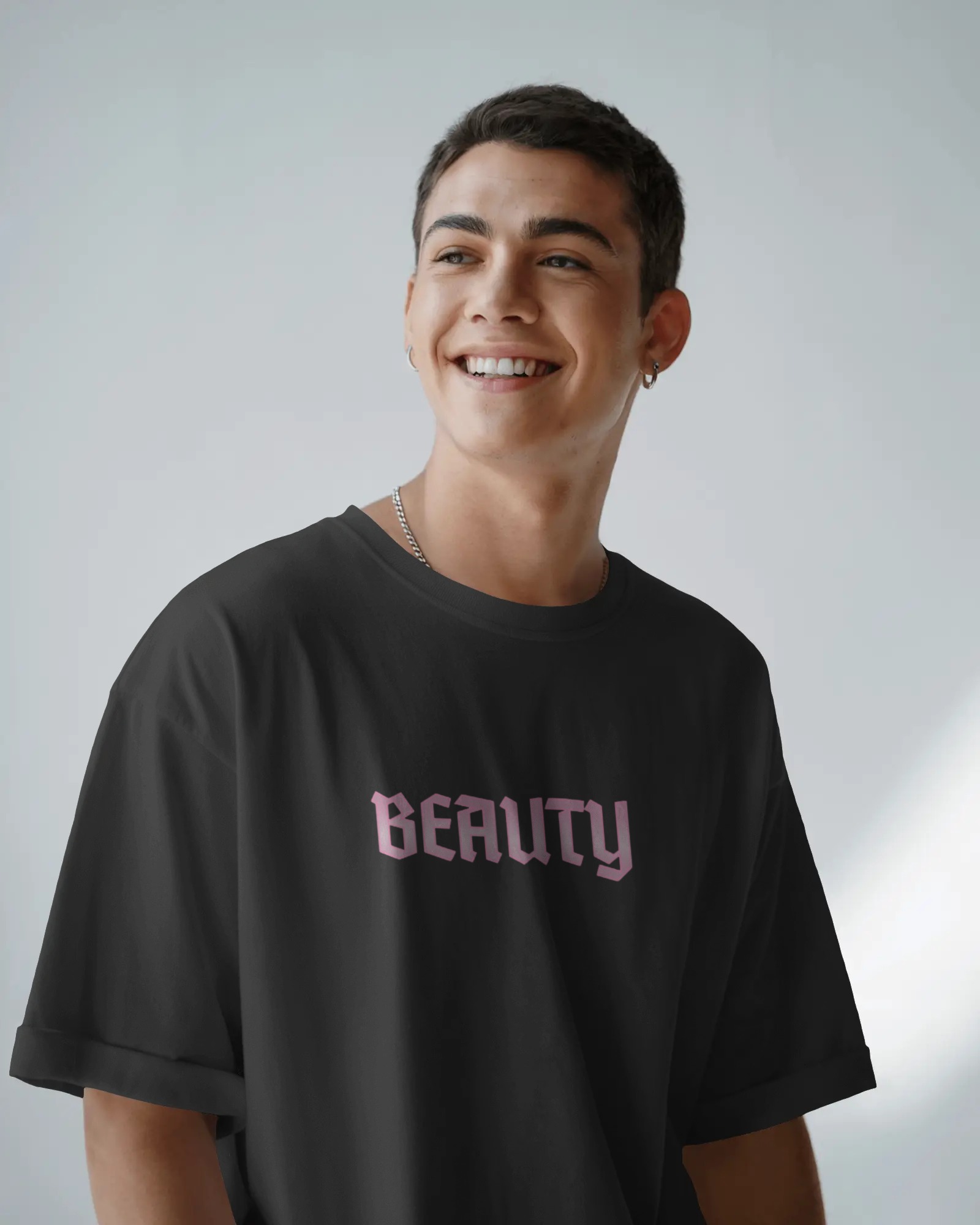 BEAUTY Heavyweight Cotton T-Shirt, Unisex Graphic, Perfect Gift for Her or Him, Trendy Casual Wear, Self-Love, Inspirational  product thumbnail image