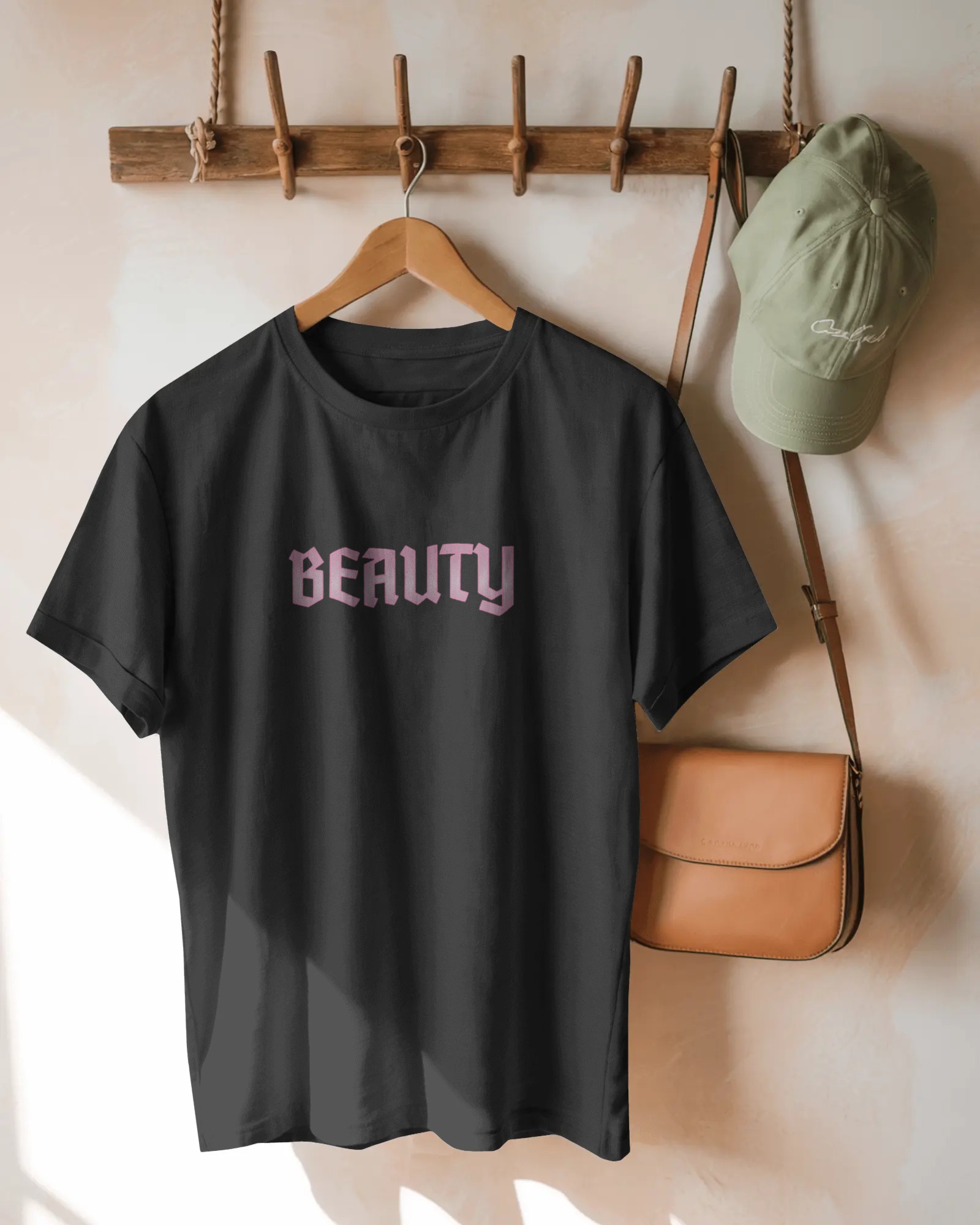 BEAUTY Heavyweight Cotton T-Shirt, Unisex Graphic, Perfect Gift for Her or Him, Trendy Casual Wear, Self-Love, Inspirational  product thumbnail image