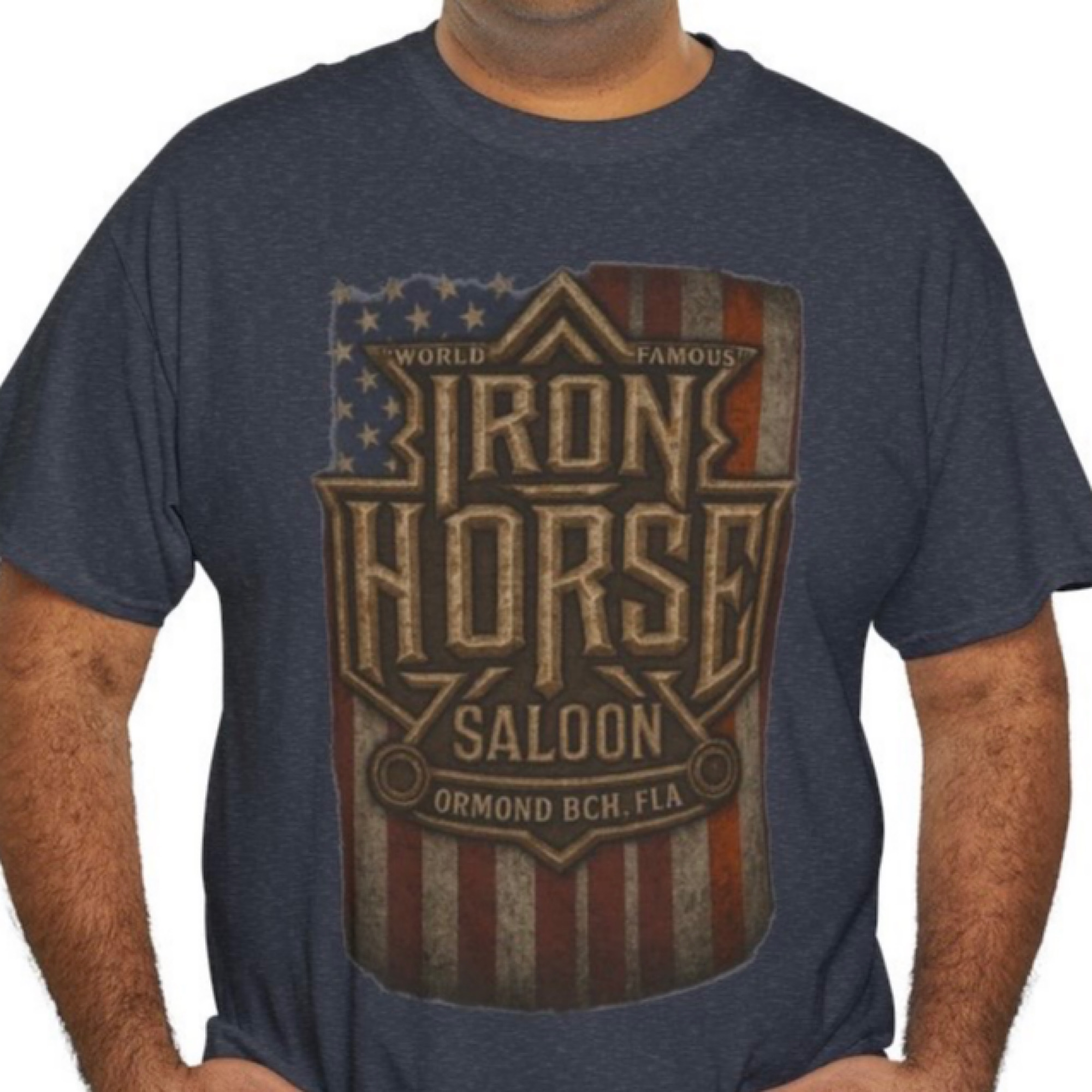 Iron Horse Saloon T-Shirt – Biker Bar Tee, Shirt, Motorcycle Rally Harley Biker 