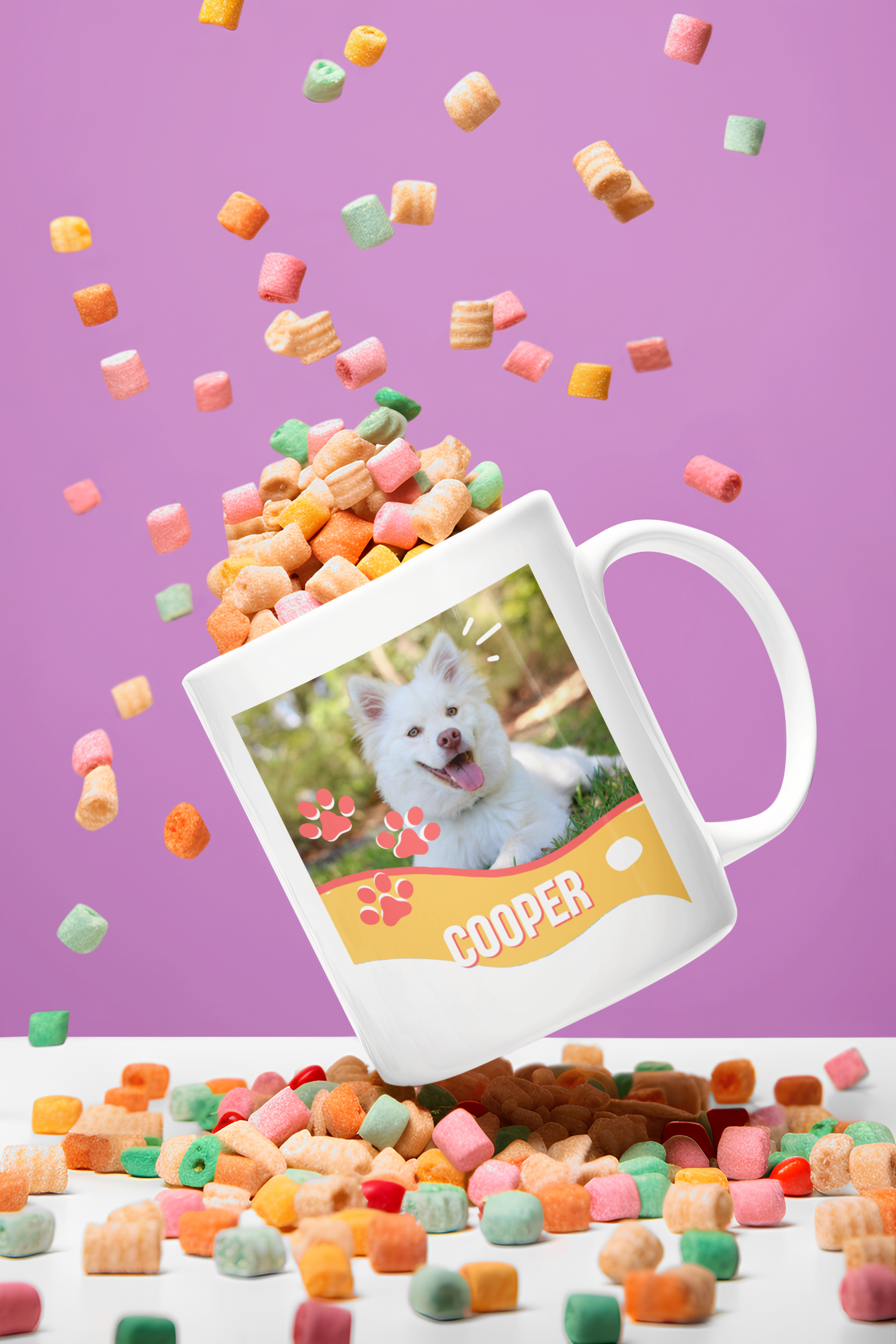 Dog Cooper Pet Photo Ceramic Mug | Custom Dog Owner Gift, Coffee Lover Cup, Cute Animal Lover Mug, Unique Home Decor, Pet Memory product thumbnail image