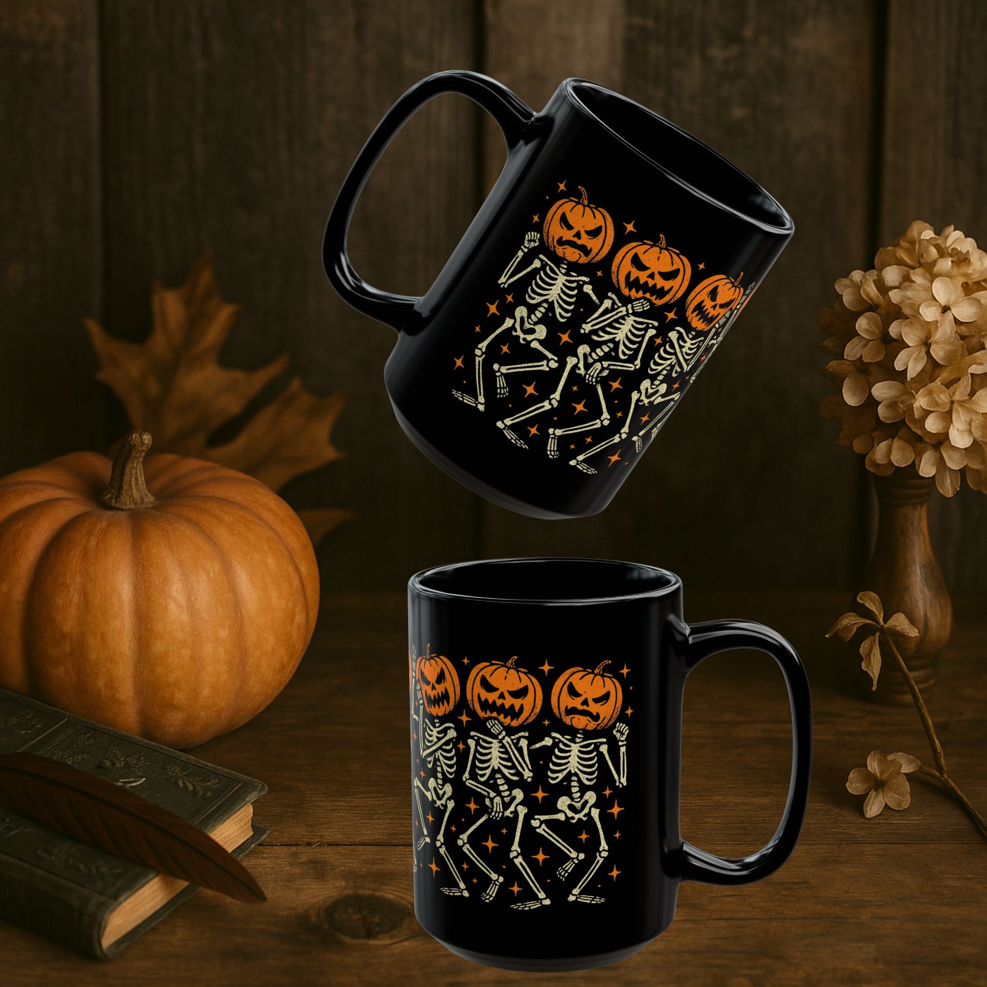 Halloween Skeleton Dance Mug 