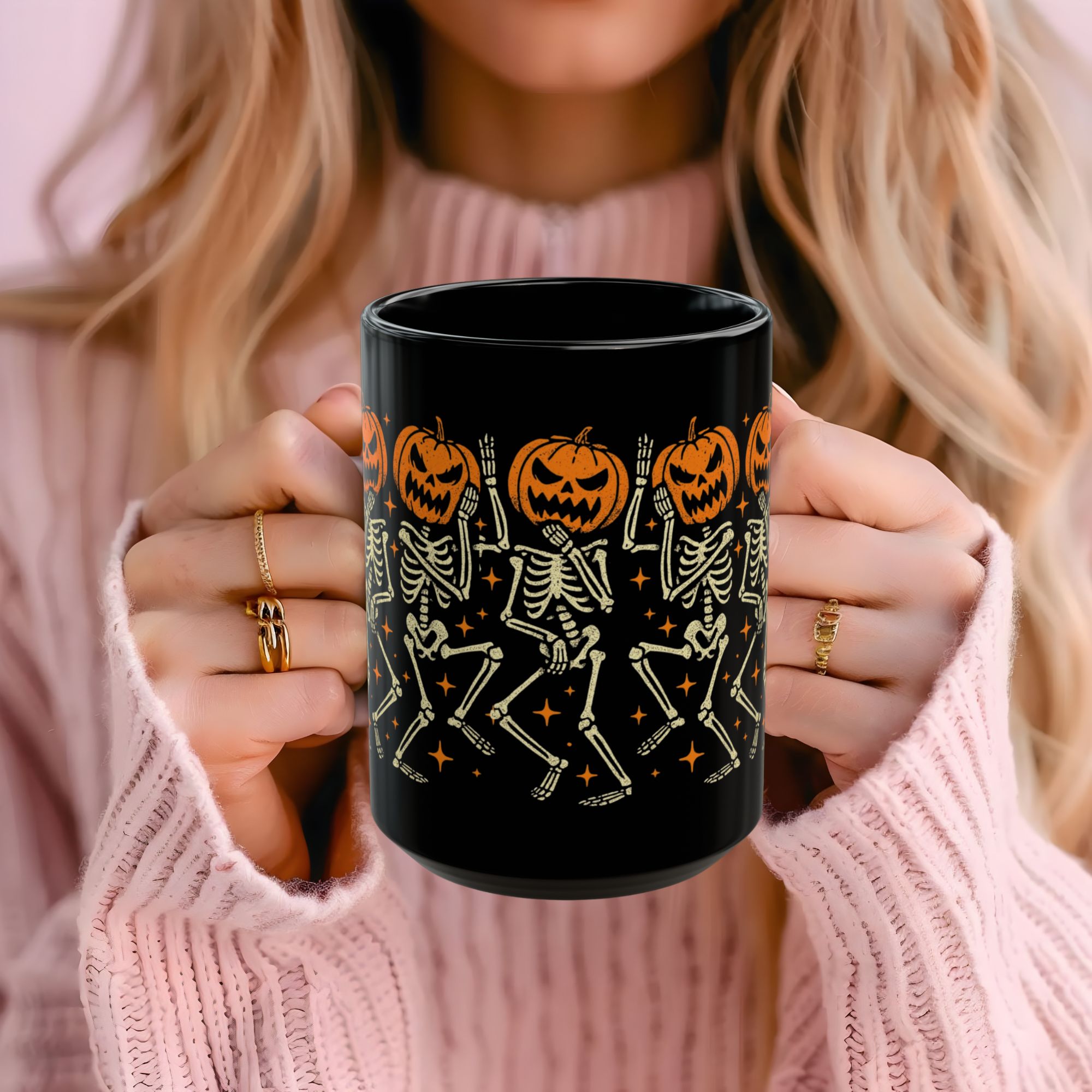 Halloween Skeleton Dance Mug  product thumbnail image