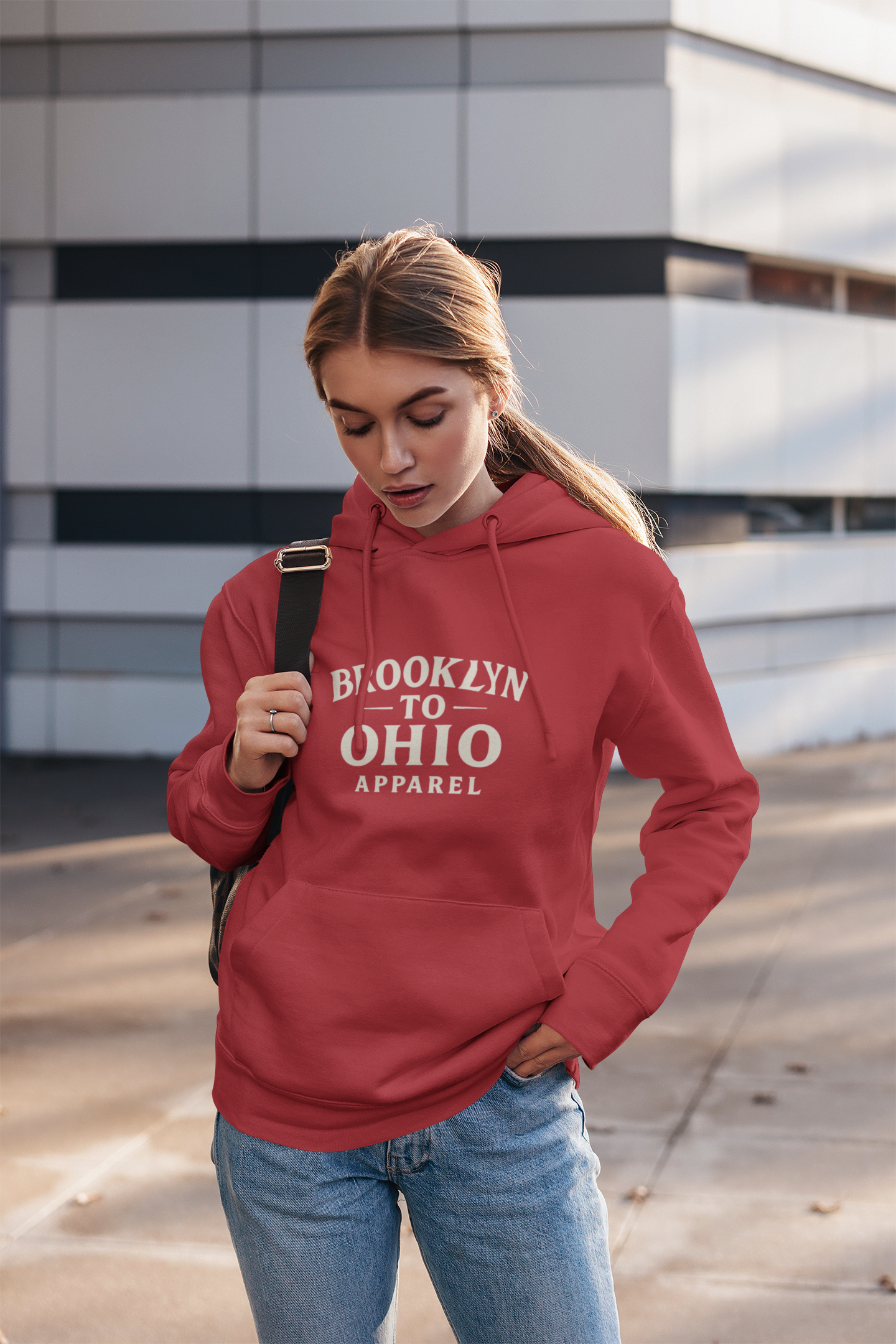 Brooklyn to Ohio Apparel Classic Black Hoodie product thumbnail image