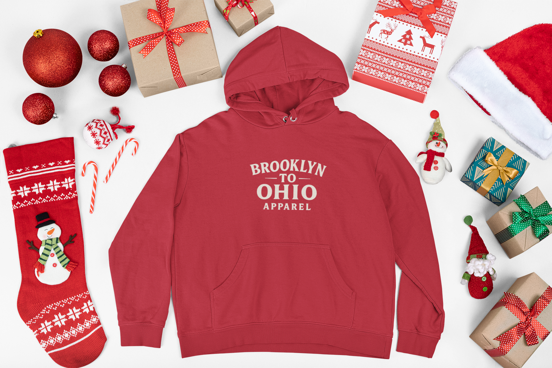 Brooklyn to Ohio Apparel Classic Black Hoodie product thumbnail image