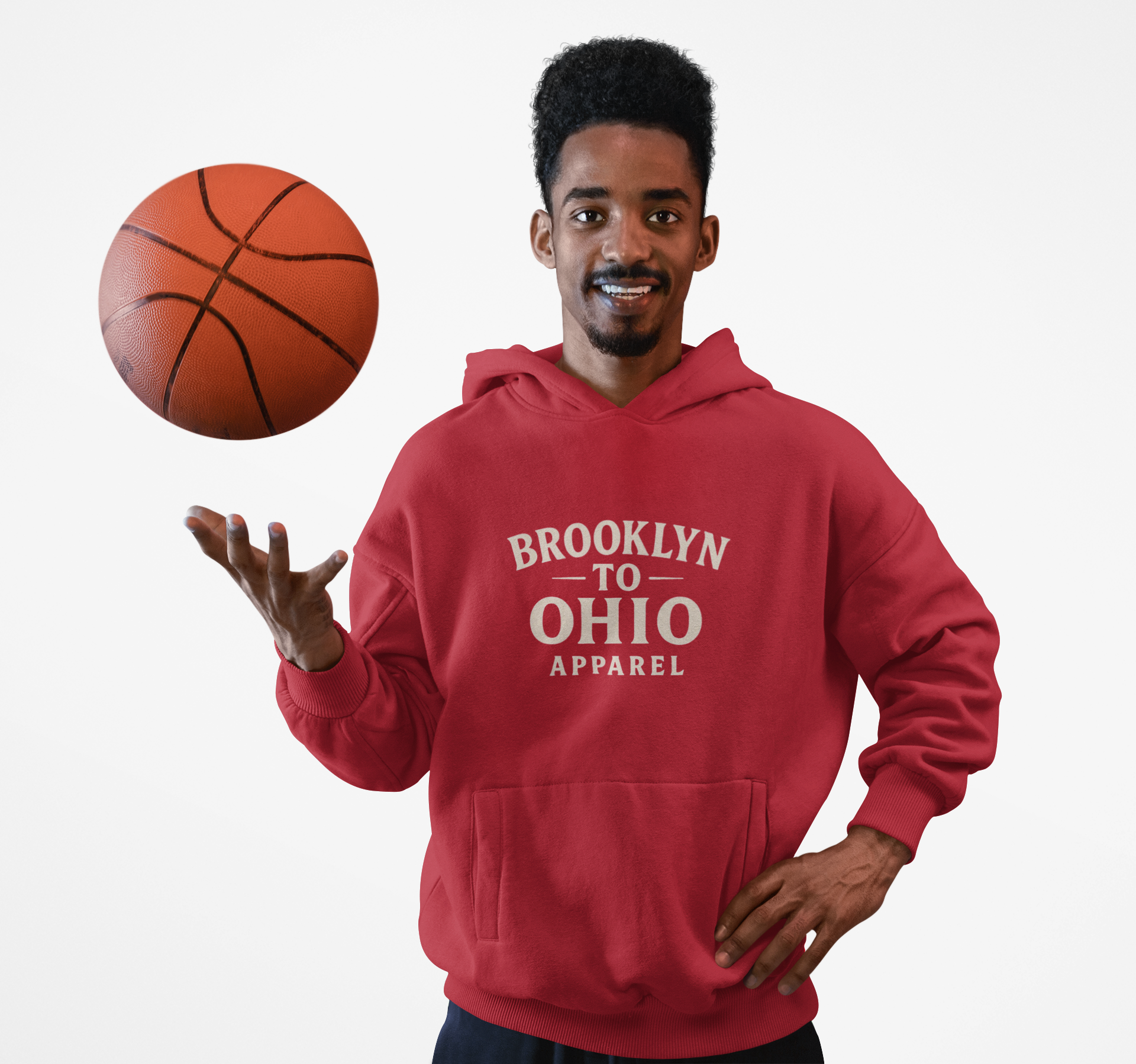 Brooklyn to Ohio Apparel Classic Black Hoodie product thumbnail image