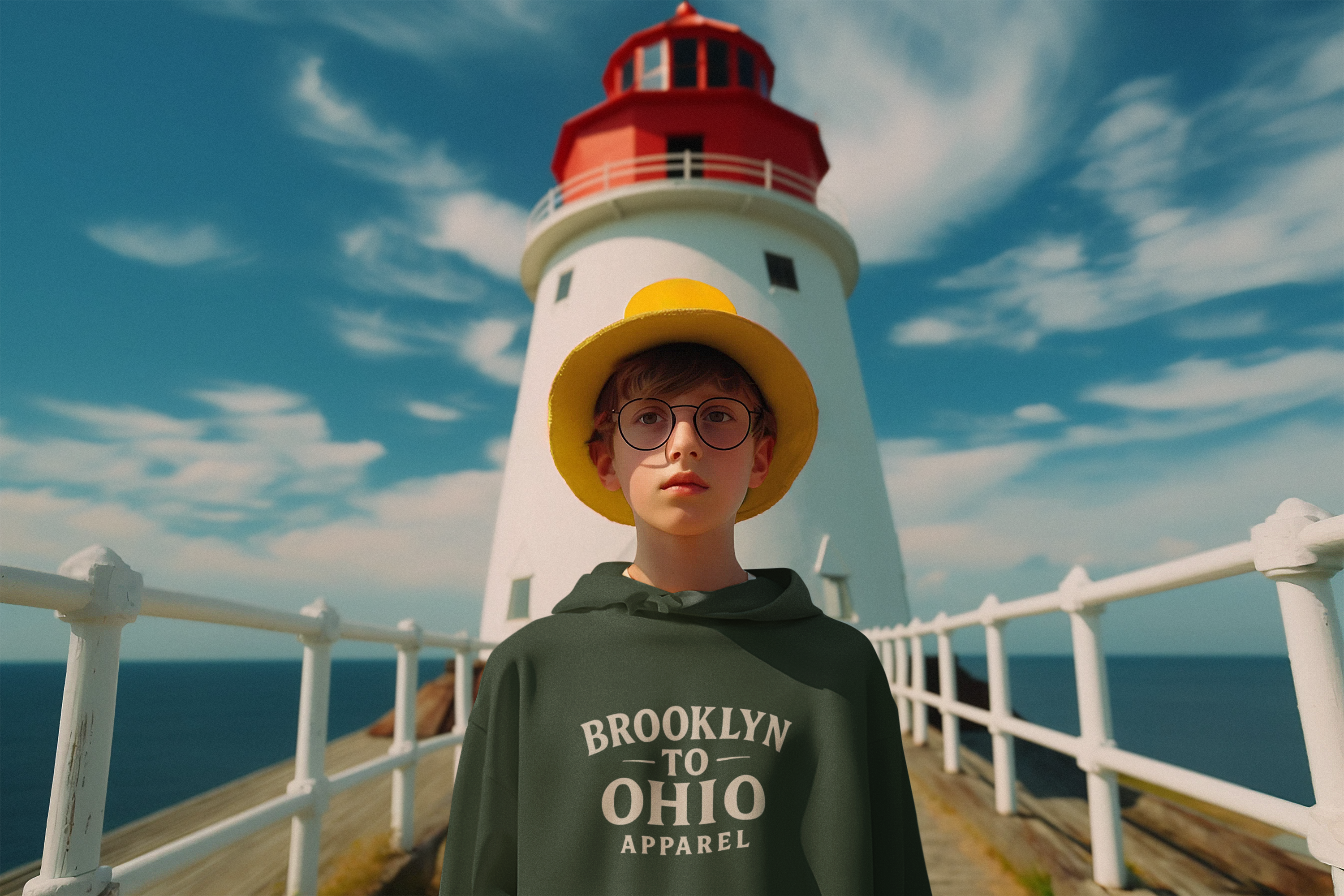 Brooklyn to Ohio Apparel Classic Black Hoodie product thumbnail image