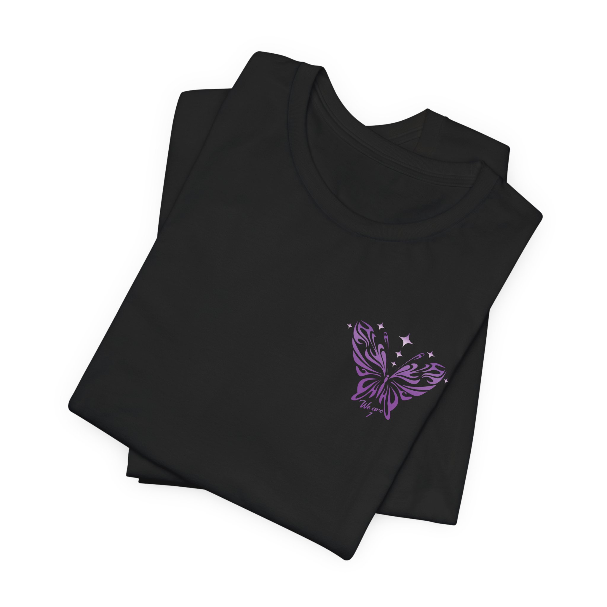 Bangtan Butterfly Unisex Tee, Printed on Front and Back product thumbnail image Bangtan Butterfly Unisex Tee, Printed on Front and Back product thumbnail image