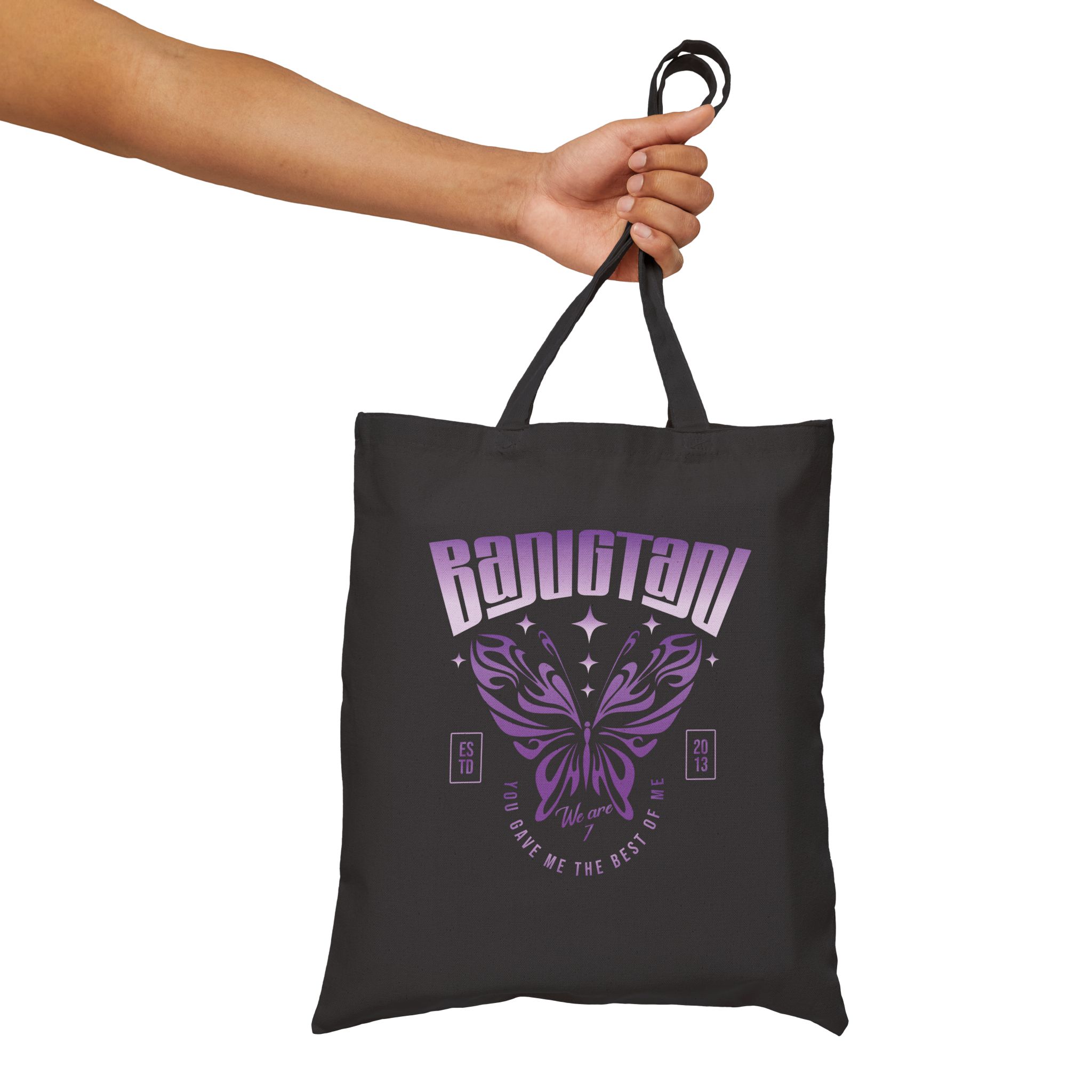 BANGTAN Butterfly Cotton Canvas Tote Bag product thumbnail image BANGTAN Butterfly Cotton Canvas Tote Bag product thumbnail image