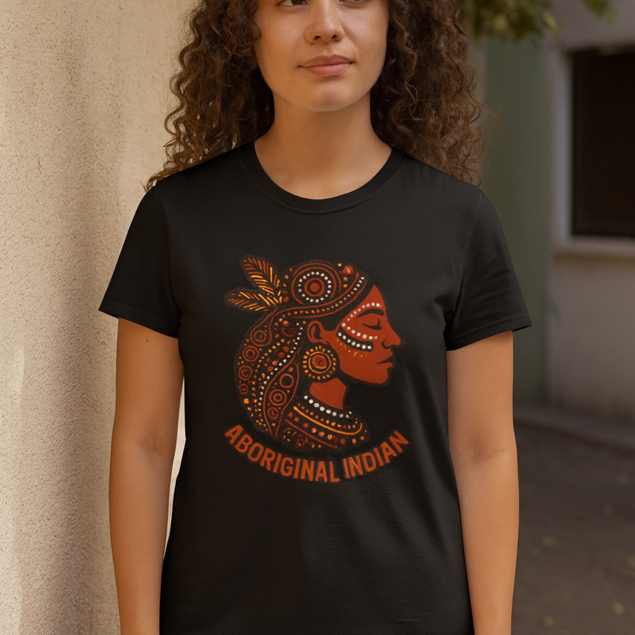 Aboriginal Indian Graphic T-Shirt, Unisex Casual Tee, Cute Summer Top, Cultural Pride Apparel, Gift for Art Lovers, Festival Wear