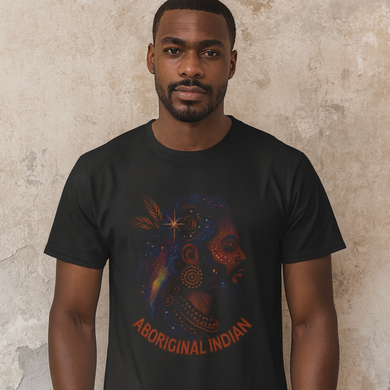 Aboriginal Indian Graphic T-Shirt, Unisex Softstyle Tee, Cultural Apparel, Unique Gift for Him/Her, Casual Wear, Bohemian Fashion