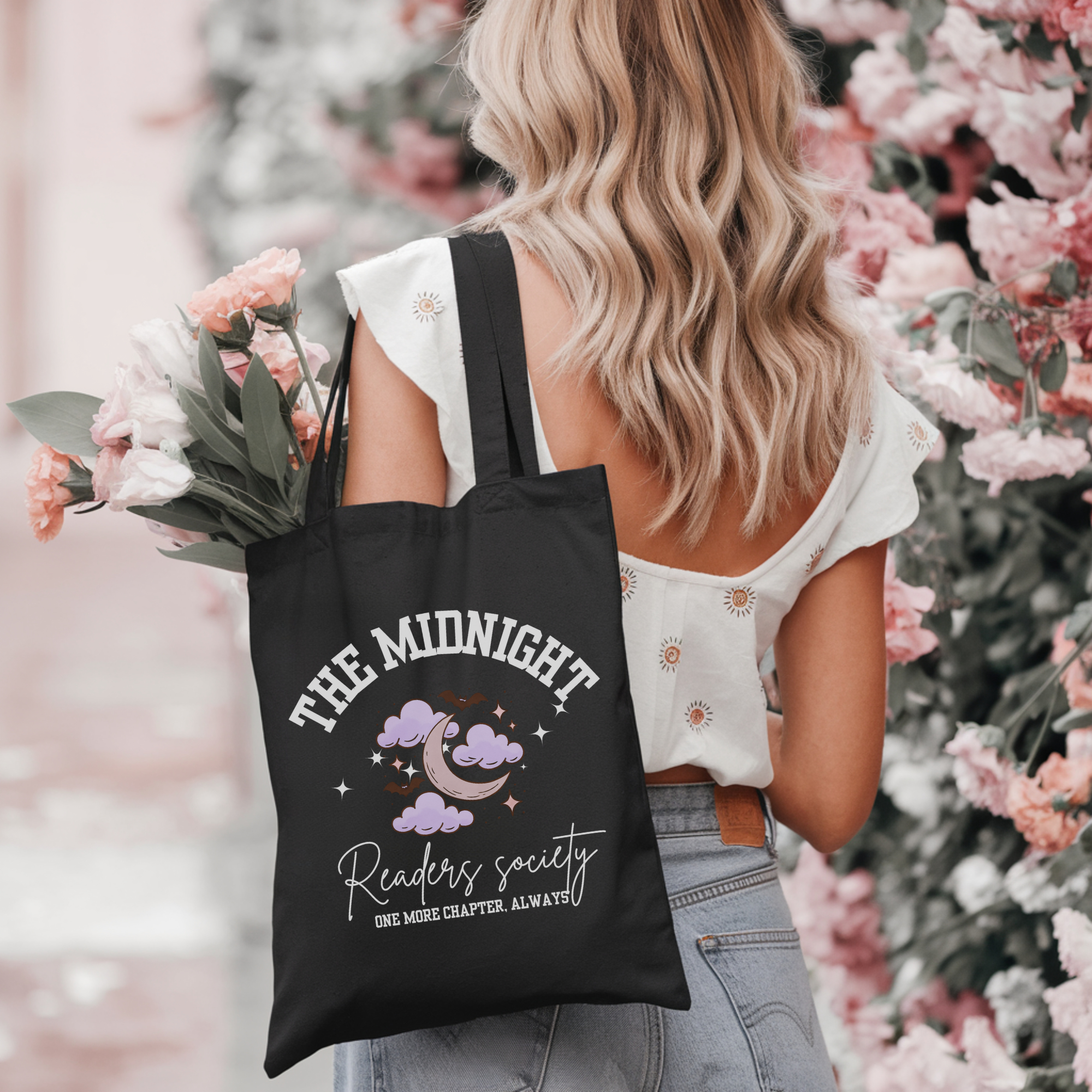 Midnight Readers Society Tote Bag - Perfect for Book Lovers, Eco-Friendly, Gift for Readers, Canvas Shopping Bag, Literary Tote Midnight Readers Society Tote Bag - Perfect for Book Lovers, Eco-Friendly, Gift for Readers, Canvas Shopping Bag, Literary Tote