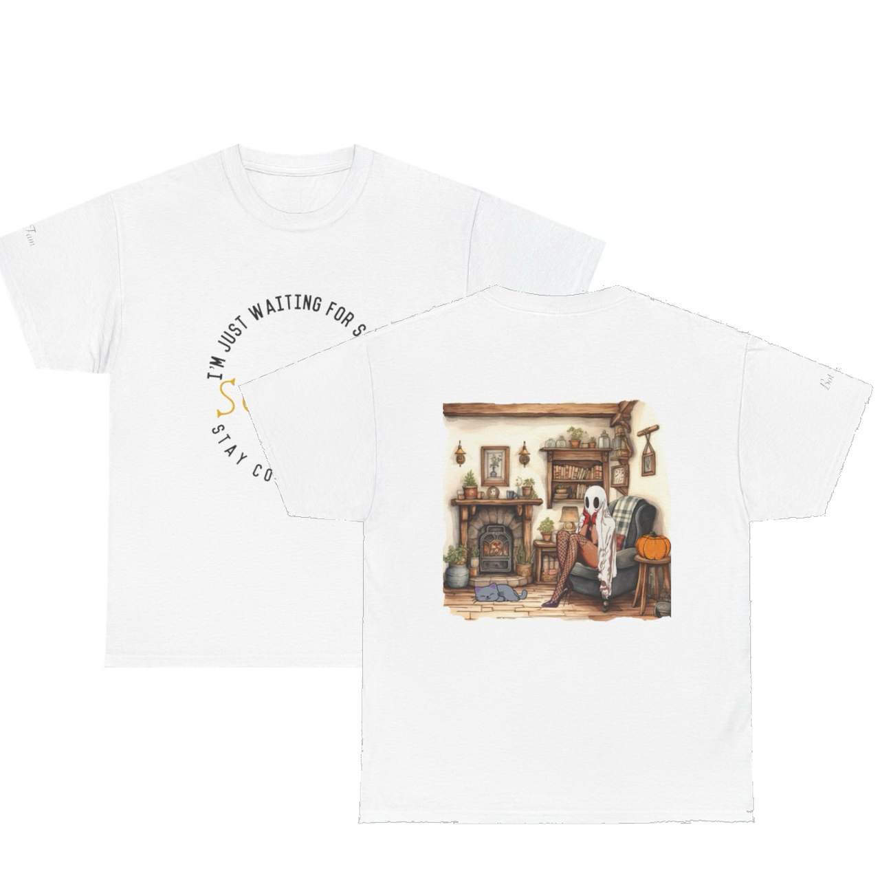 Waiting for Spooky Season Tee Front/Back