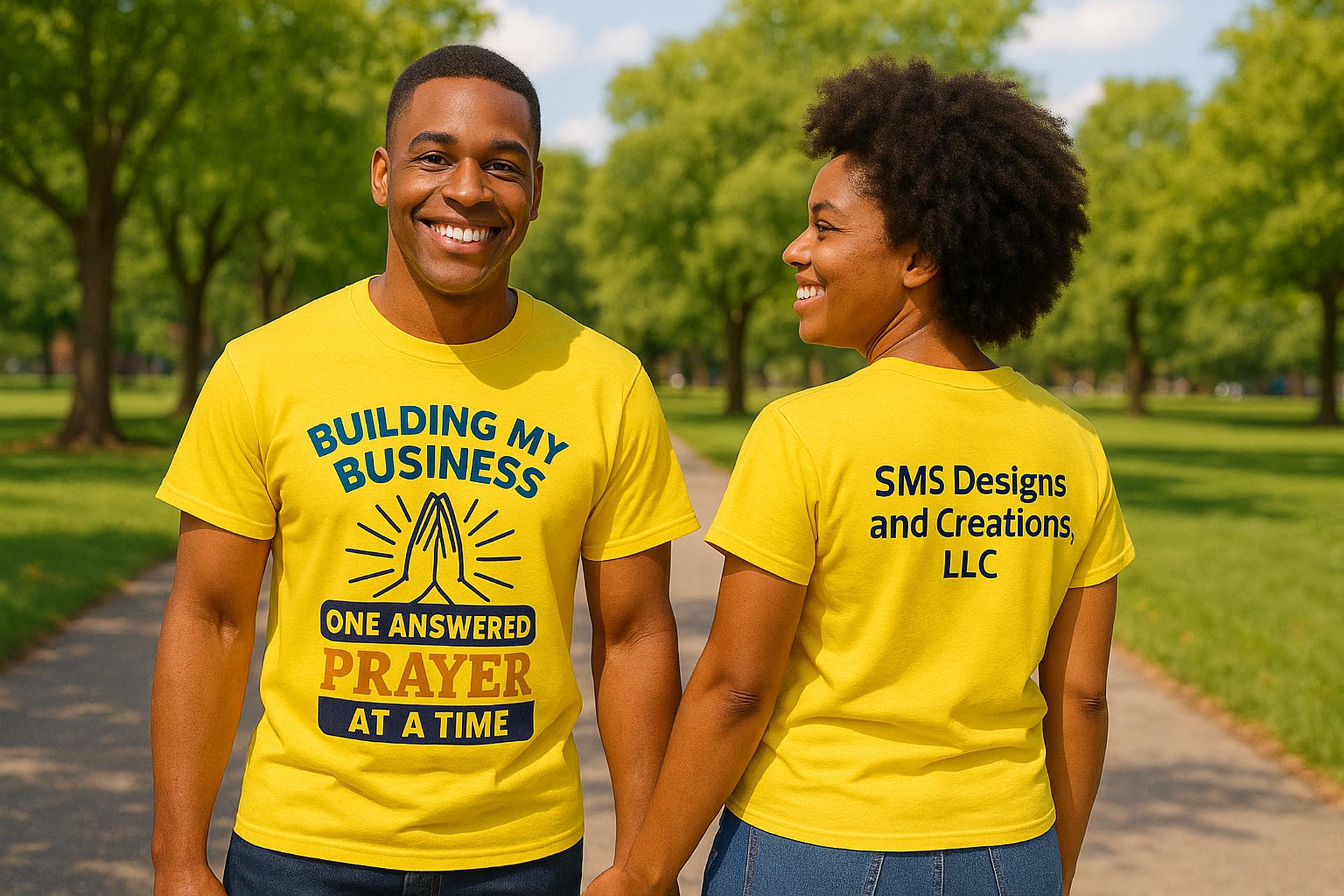 Building My Business One Answered Prayer At A Time | Gildan 64000 Unisex Softstyle Tee product thumbnail image