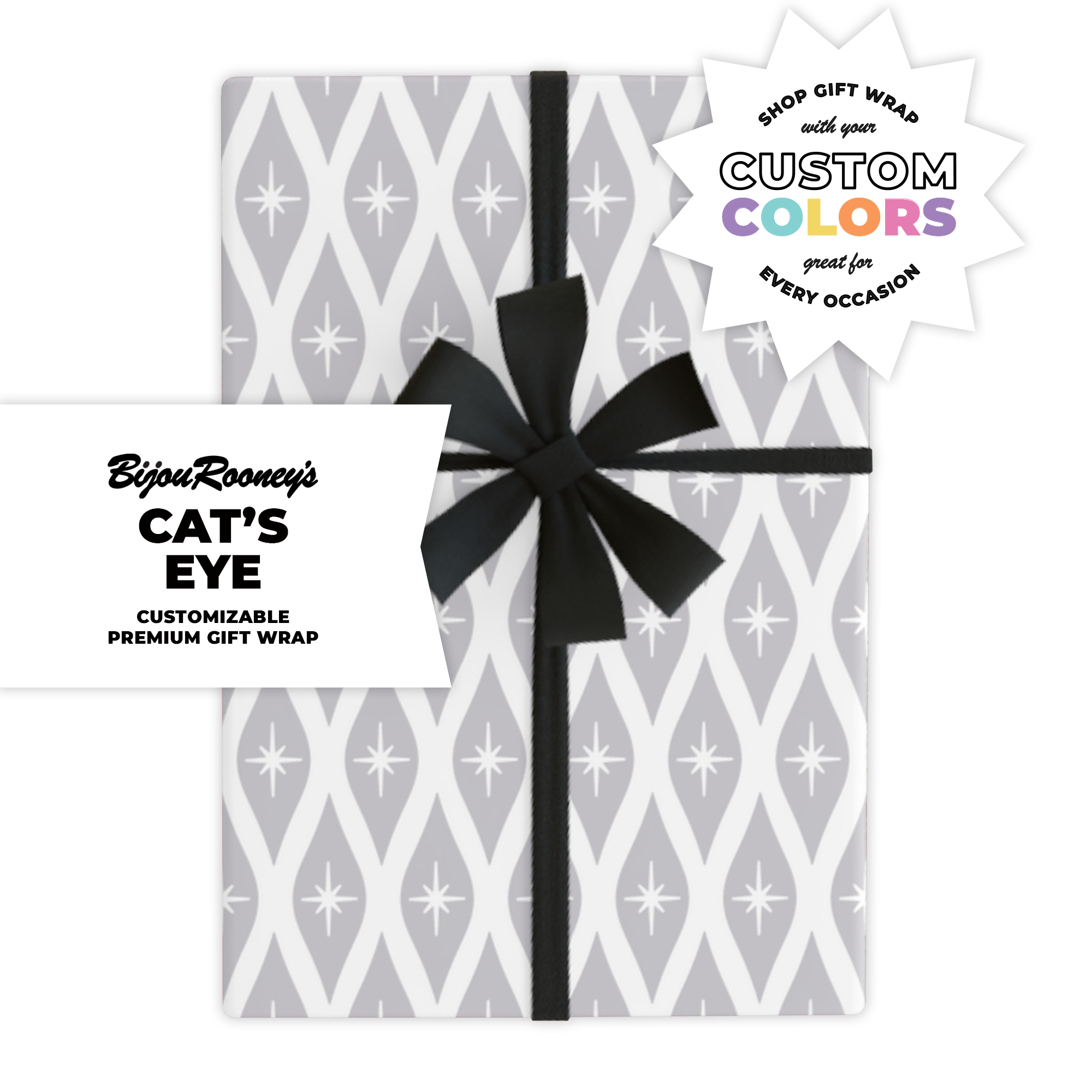 Cat's Eye Gift Wrap in Your Custom Color