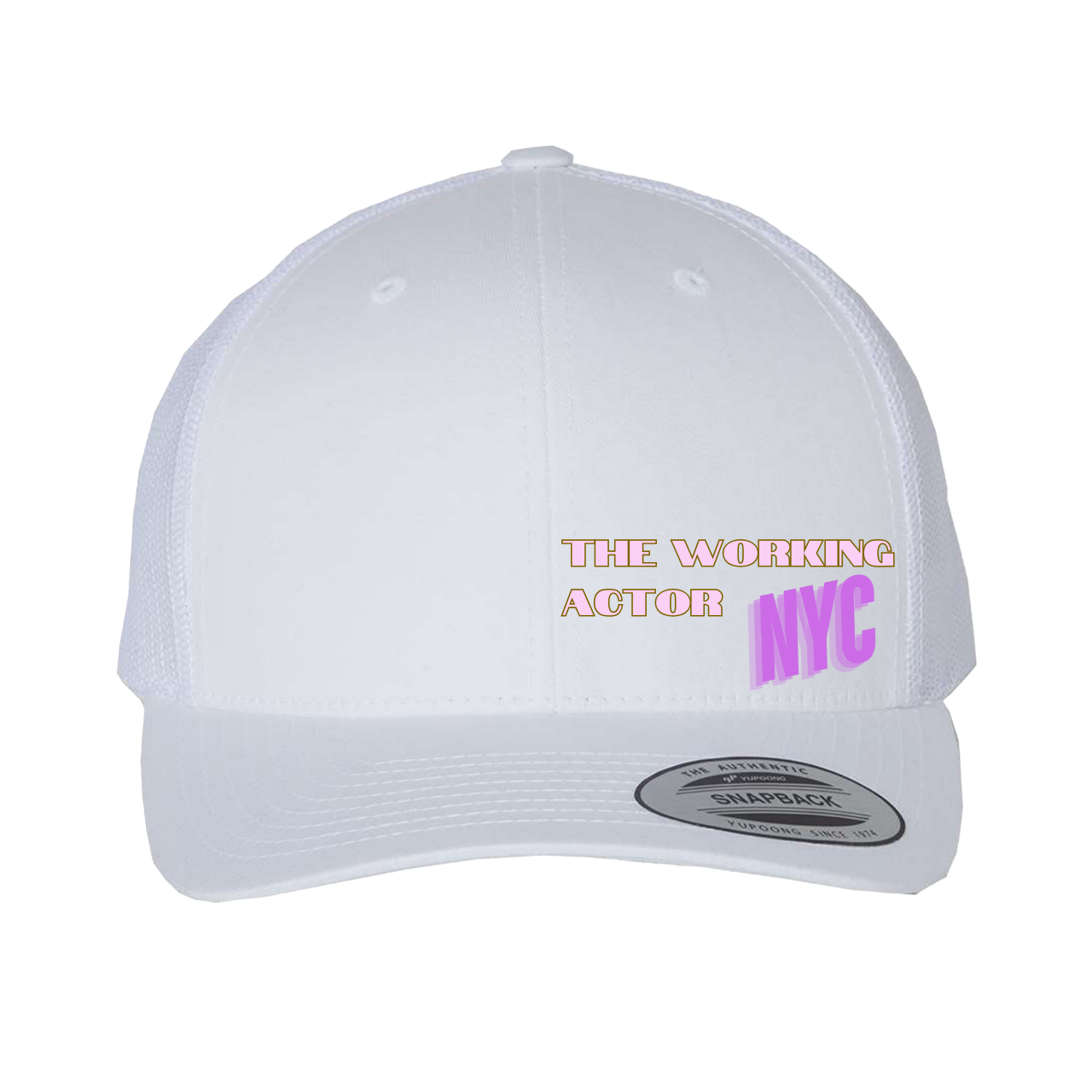 Retro Trucker Hat - The Working Actor NYC, Adjustable Cap, Gift for Actors, Stage Hats, NYC Memorabilia