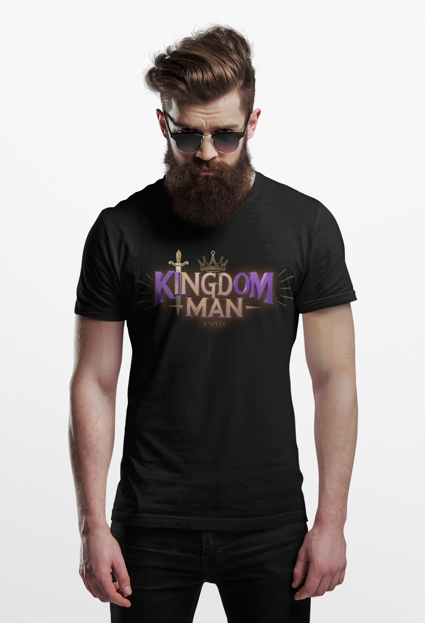 "Kingdom Man" Faithful Design T-Shirt product thumbnail image "Kingdom Man" Faithful Design T-Shirt product thumbnail image