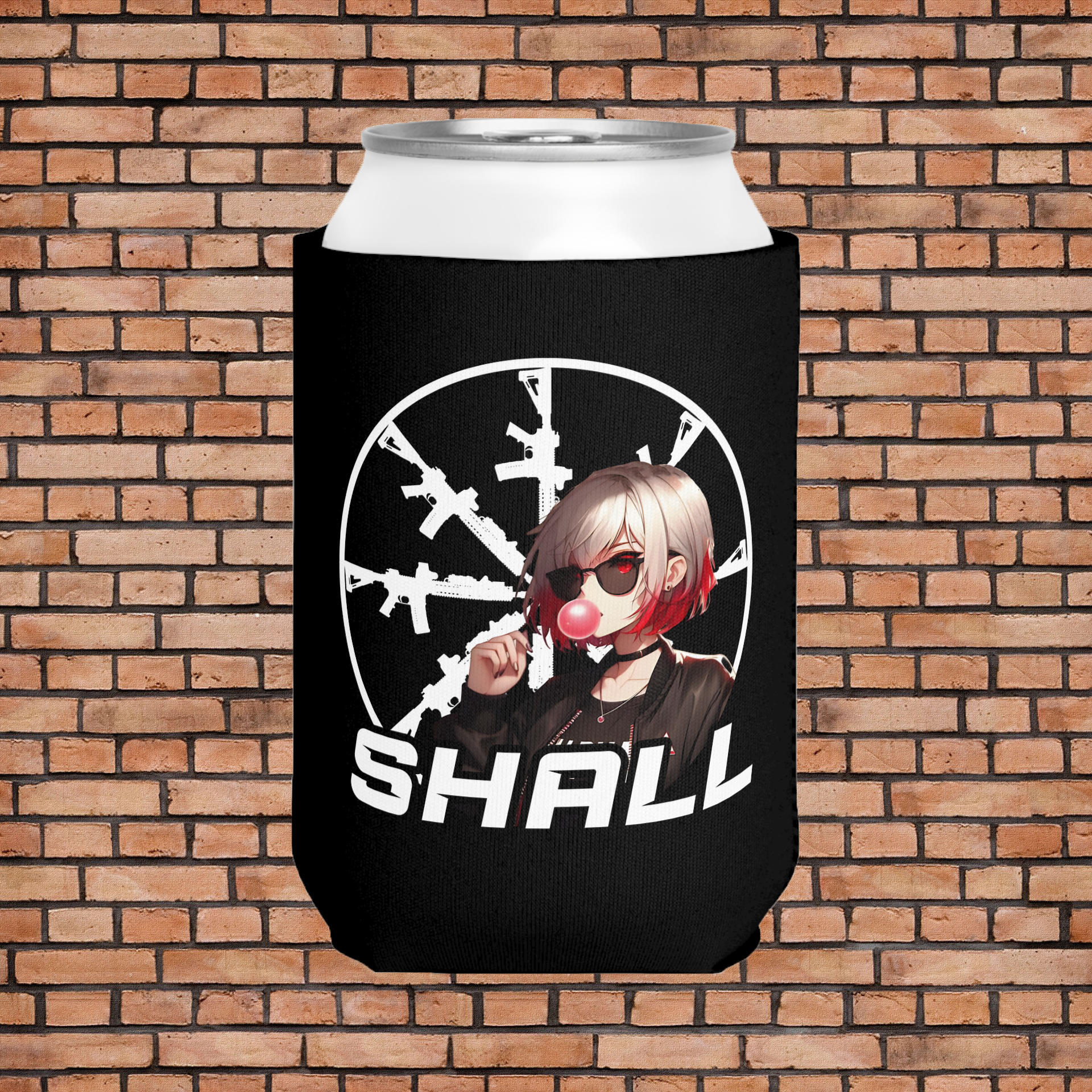 SHALL Bubble Gum Can Cooler Sleeve