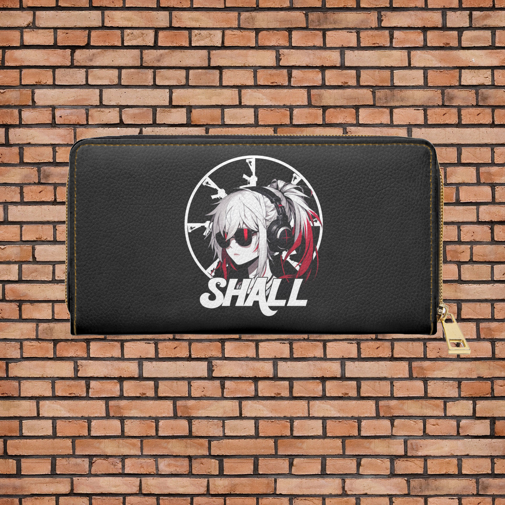 SHALL Retro Zipper Wallet