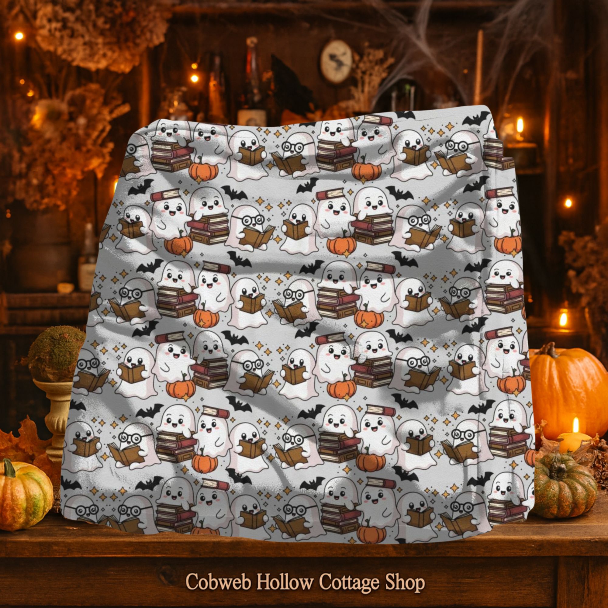 Cozy Halloween Plush Blanket  product thumbnail image