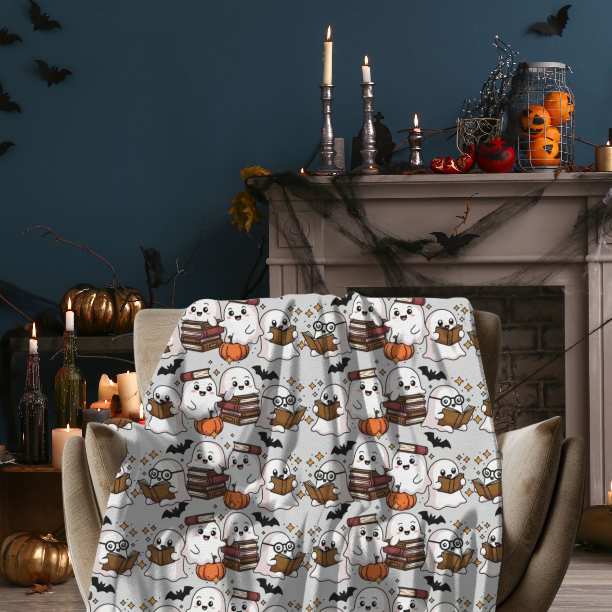 Cozy Halloween Plush Blanket  product thumbnail image
