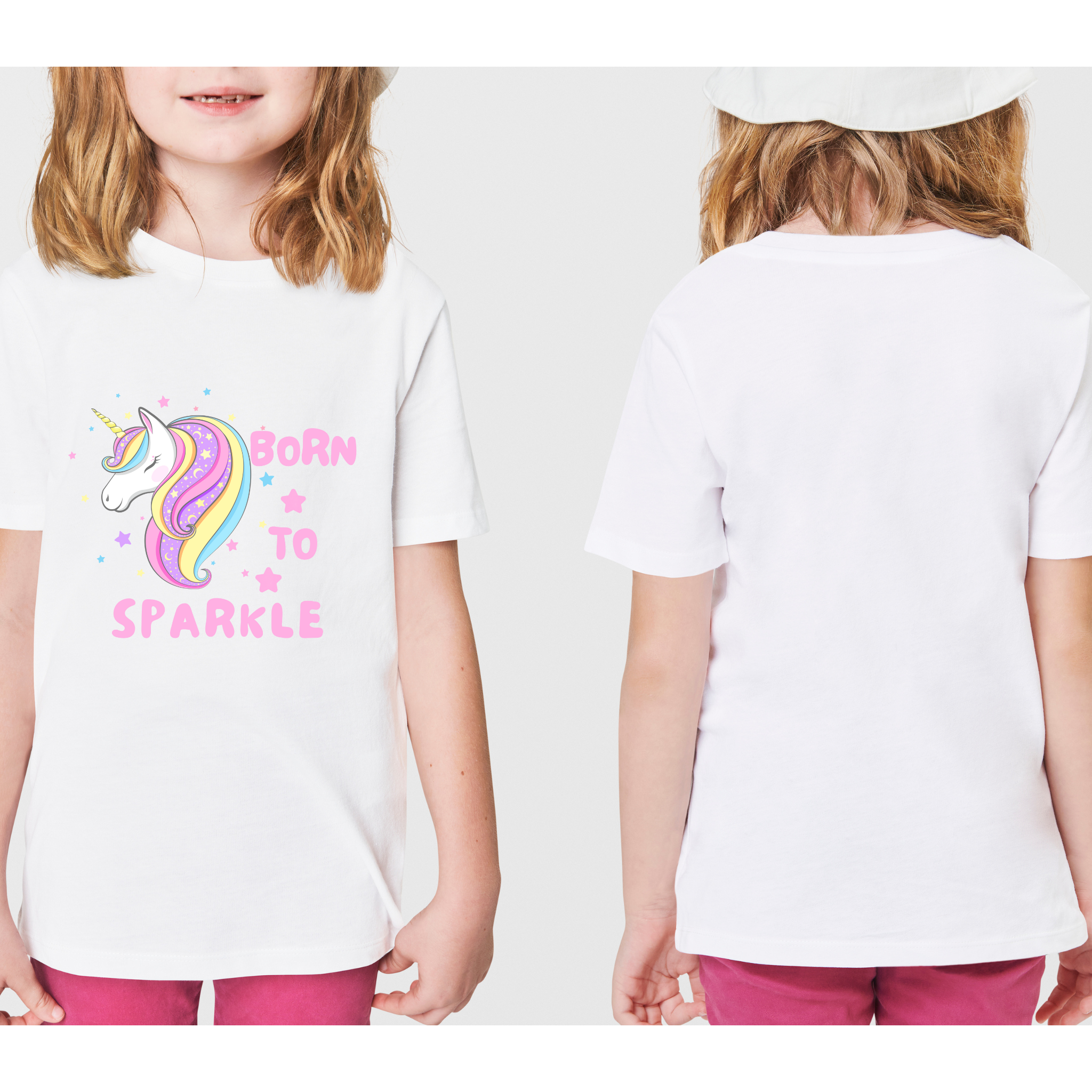 Infant Tee – “Born to Sparkle” Unicorn Design | Cute Baby Shirt, Toddler Outfit, Gift for Playdates &amp; Birthdays product thumbnail image