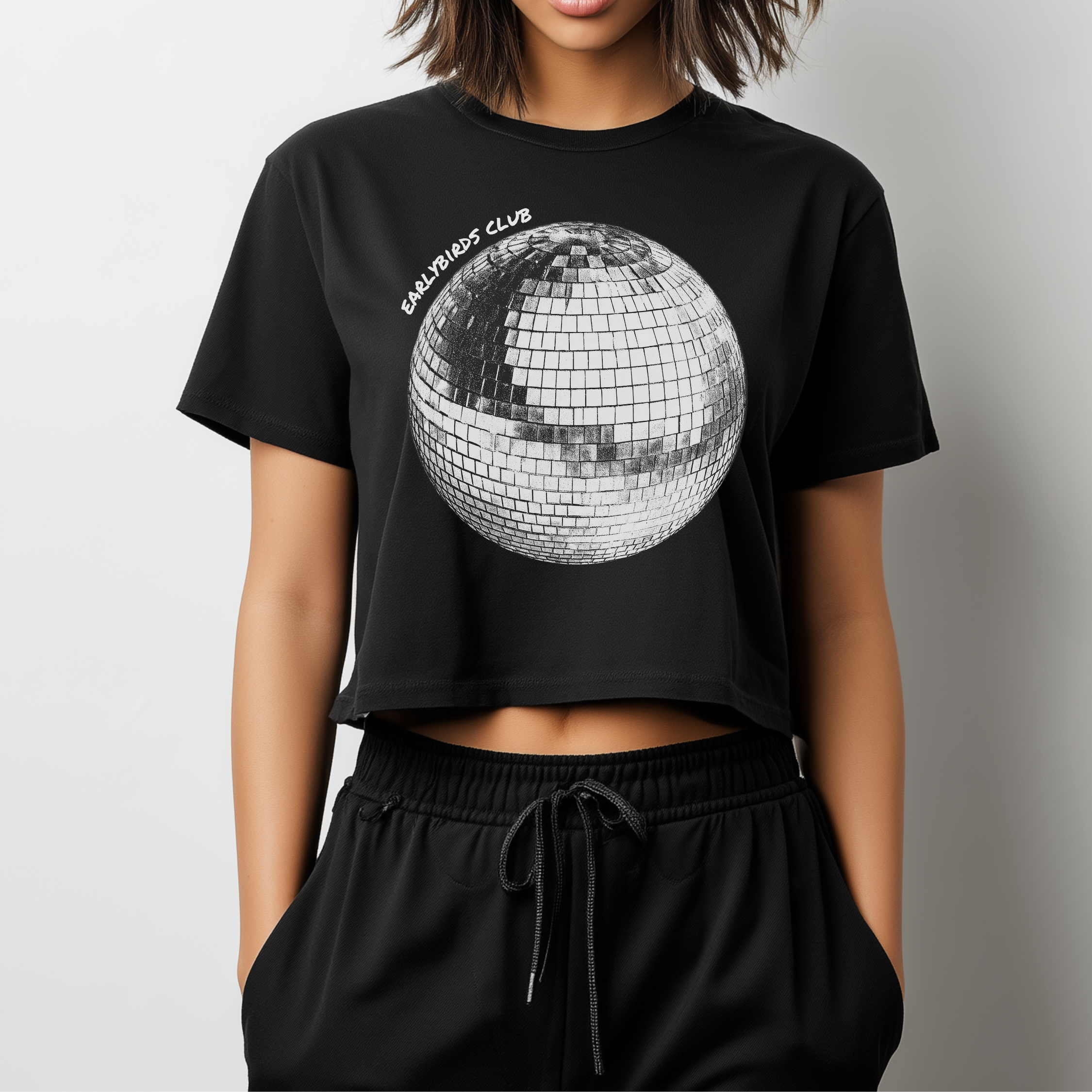 Shiny Little Chaos Cropped Tee - Black product thumbnail image Shiny Little Chaos Cropped Tee - Black product thumbnail image