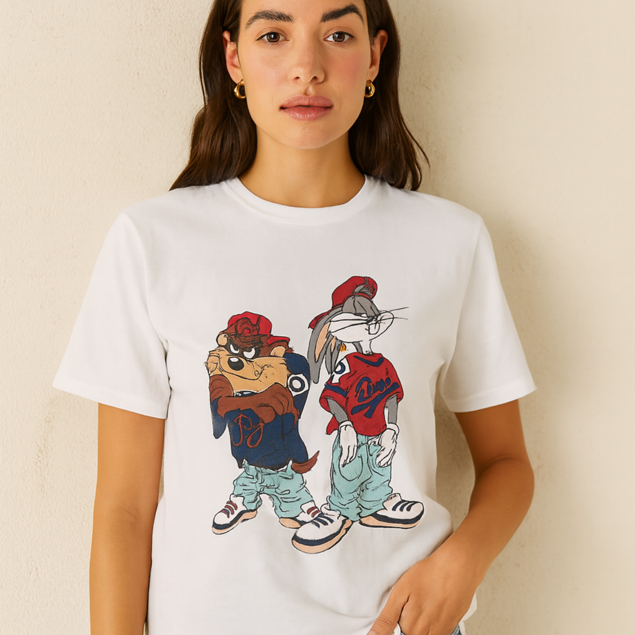 Cool Cartoon Character T-Shirt, Casual Wear, Unisex Tee, Gift for Friends, Cartoon Lovers, Streetwear Style