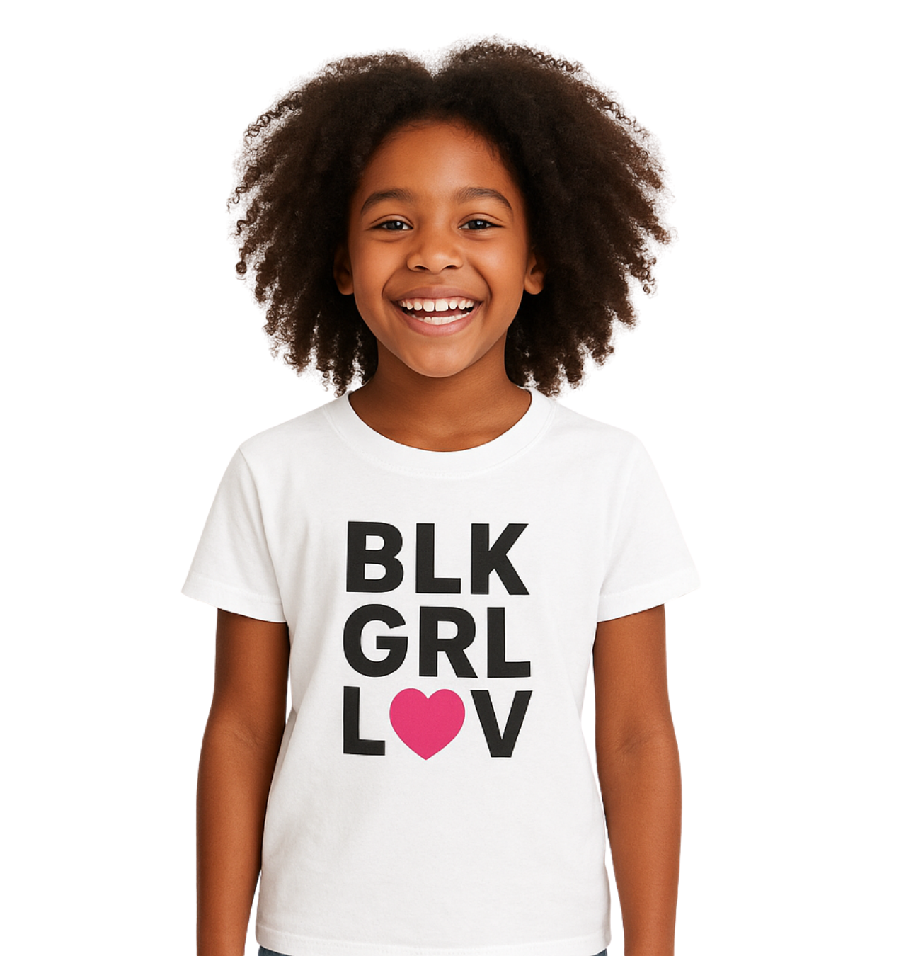 BLK GIRL L❤VE Youth/Kid's Tee | BLK GIRL COLLECTION product thumbnail image BLK GIRL L❤VE Youth/Kid's Tee | BLK GIRL COLLECTION product thumbnail image