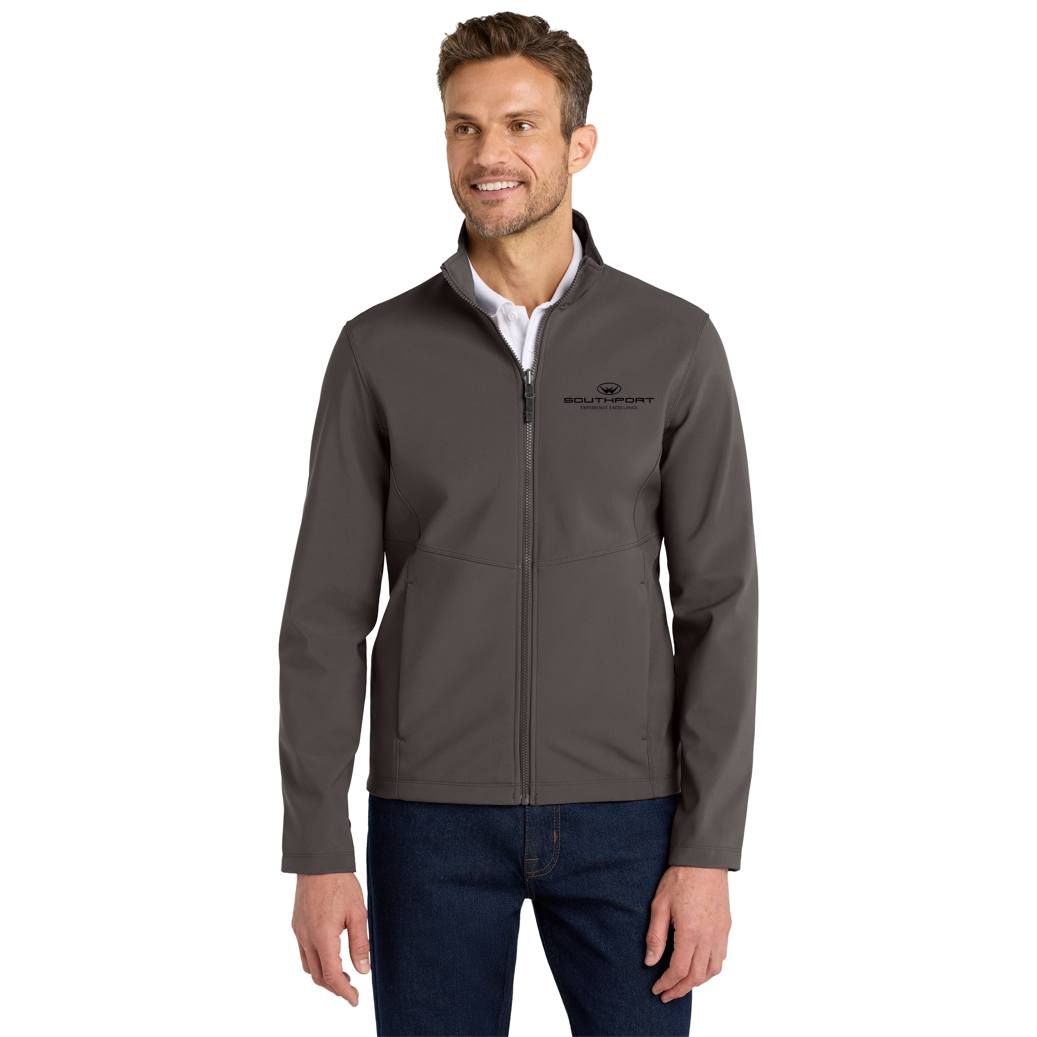 Southport Boats Men’s Soft Shell Jacket – Stylish Outerwear for Year-Round Comfort